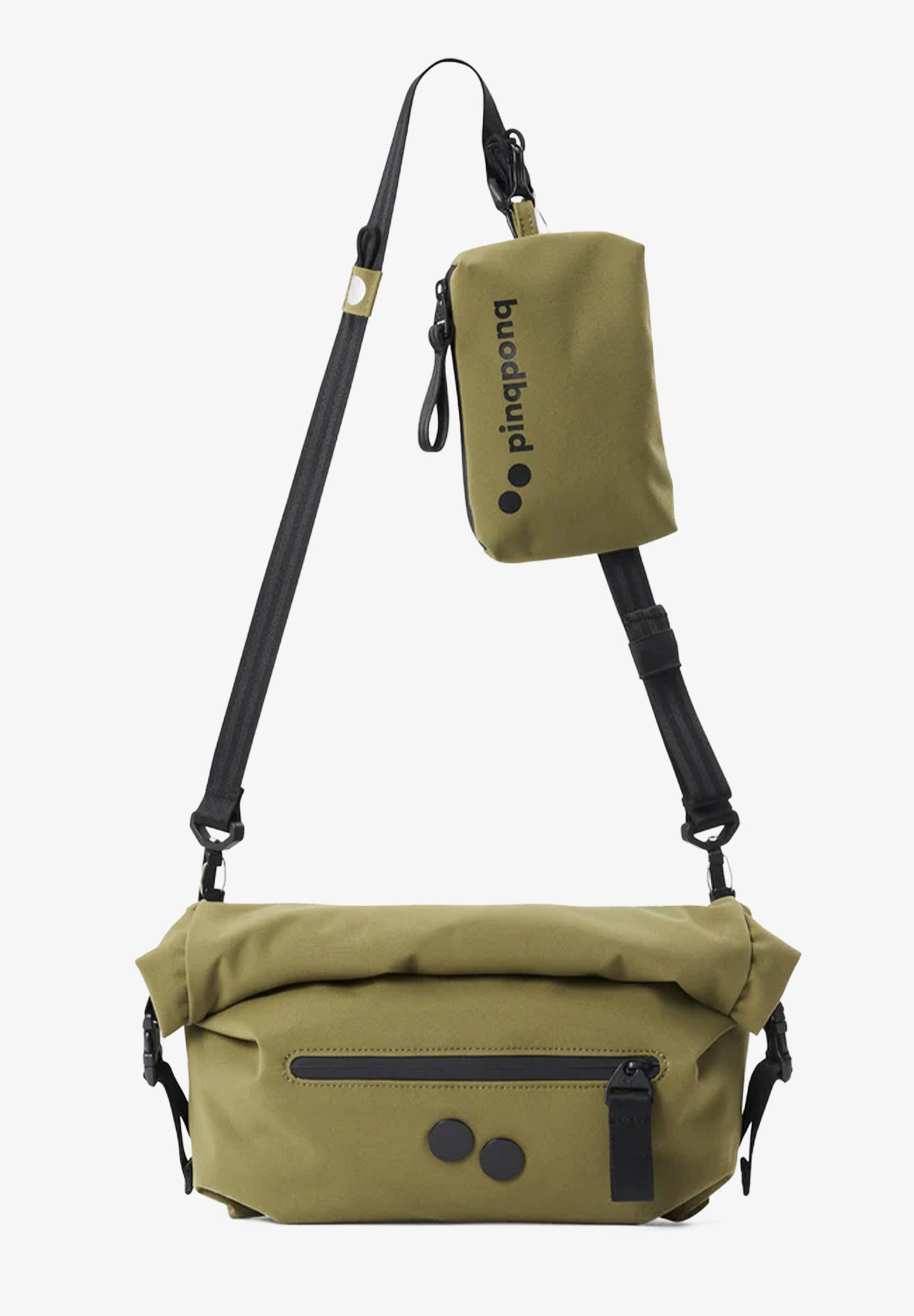 PINQPONQ - Aksel Hipbag - Solid Olive - BACKYARD