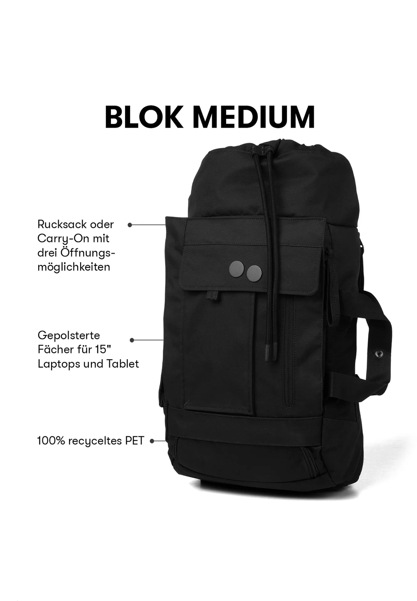 PINQPONQ - Blok Medium - Construct Black - BACKYARD