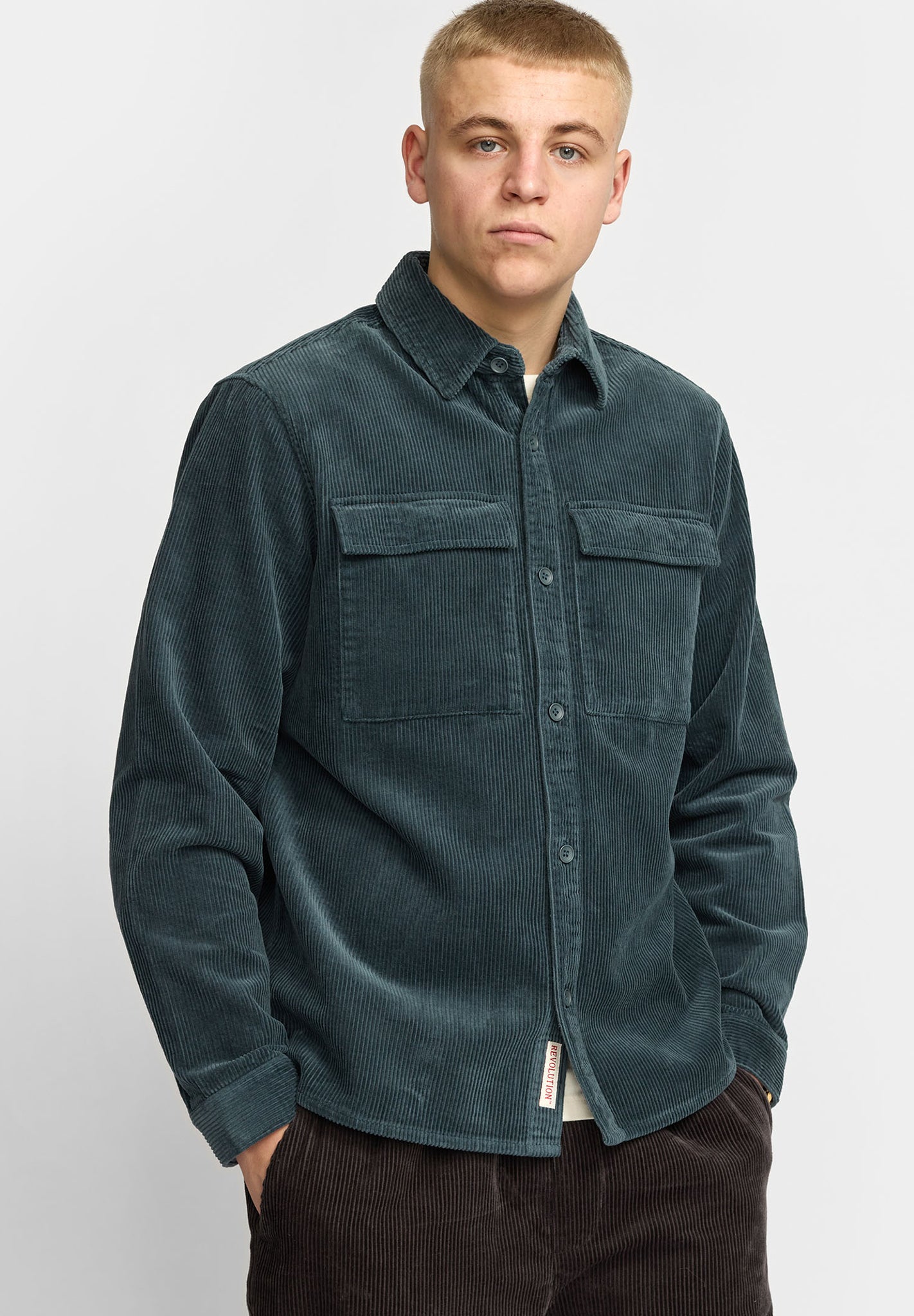 REVOLUTION - 3776 Utility Overshirt - Petrol - BACKYARD