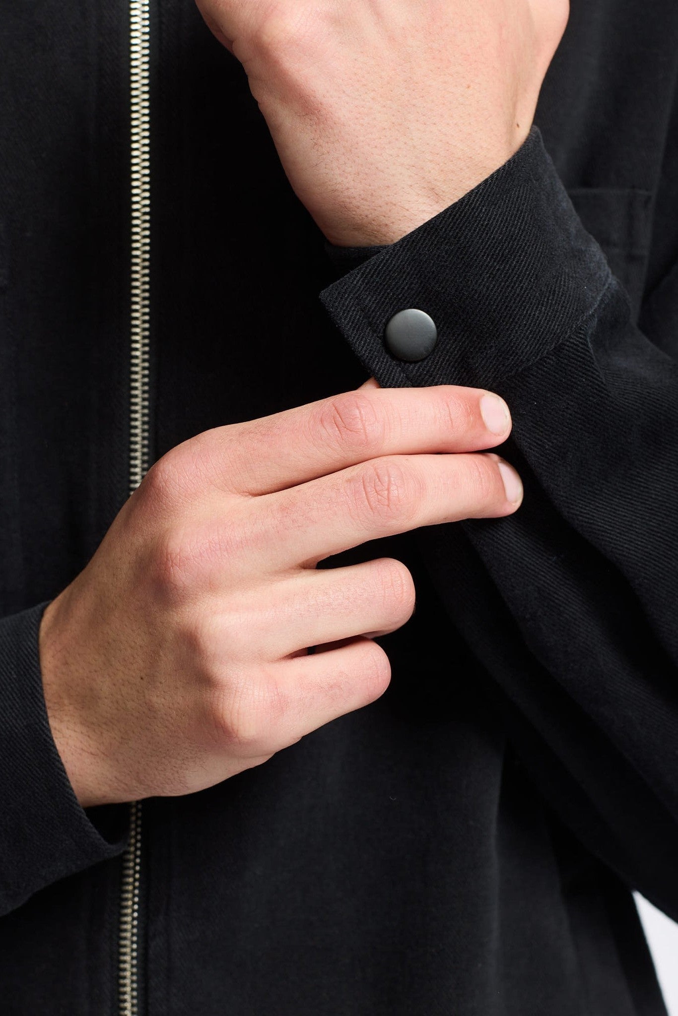 REVOLUTION - 3922 Overshirt - Black - BACKYARD