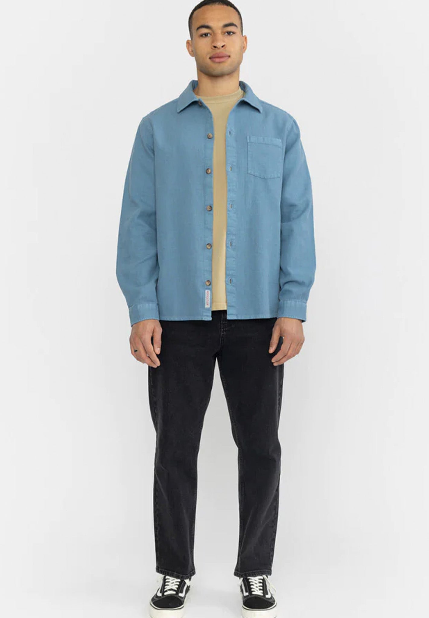 REVOLUTION - 3997 Casual Overshirt - Blue - BACKYARD