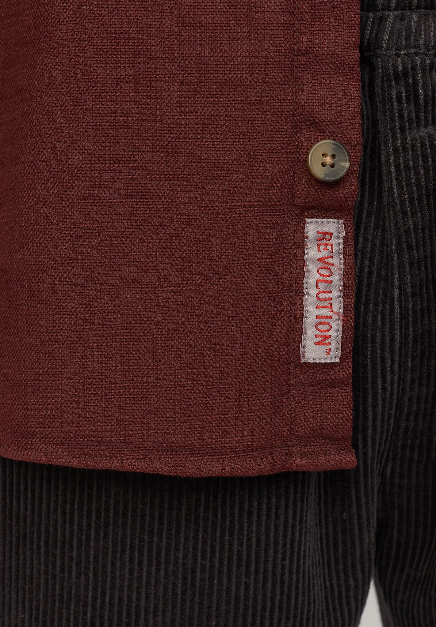 REVOLUTION - 3997 Casual Overshirt - Burgundy - BACKYARD