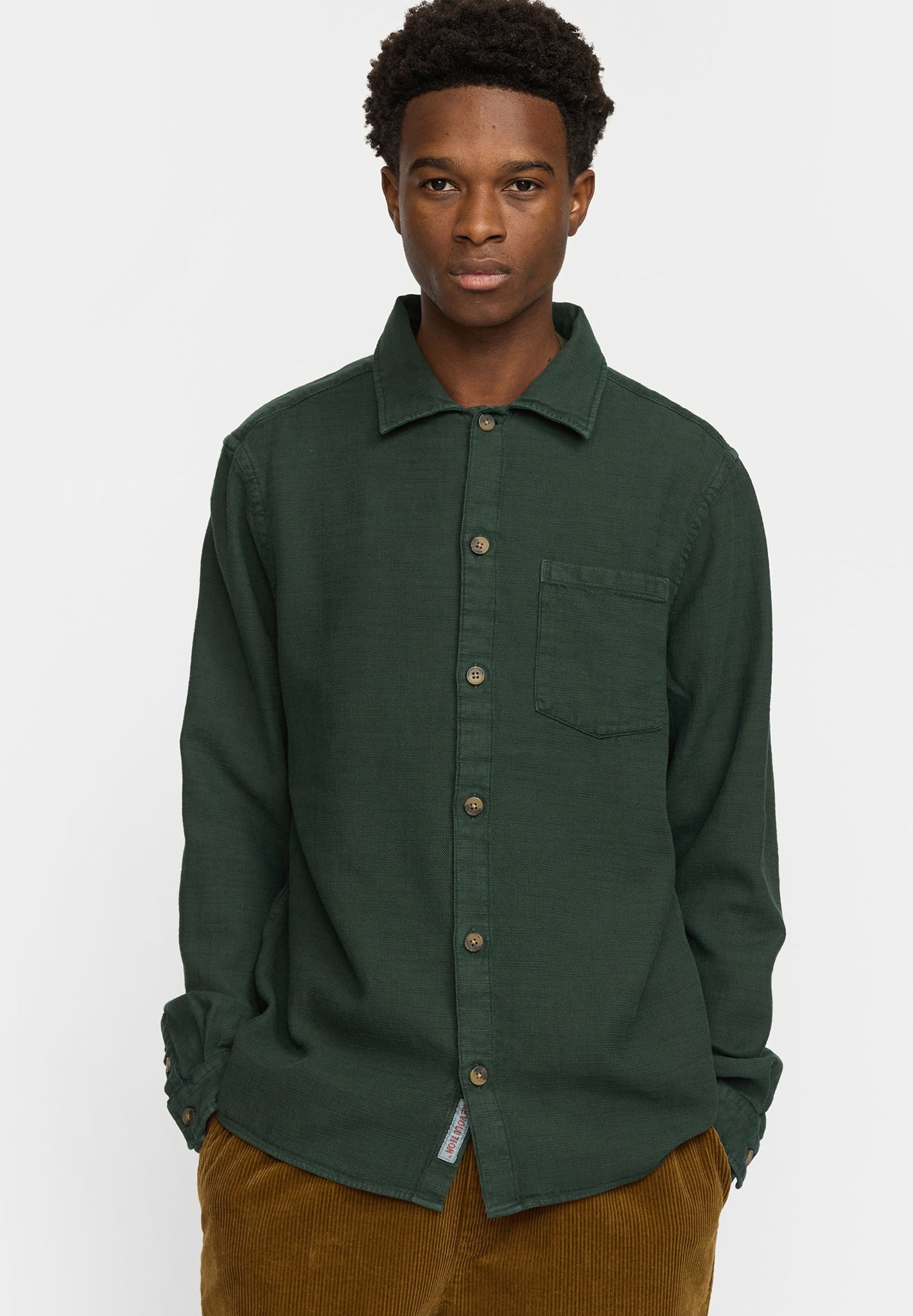 REVOLUTION - 3997 Casual Overshirt - Darkgreen - BACKYARD