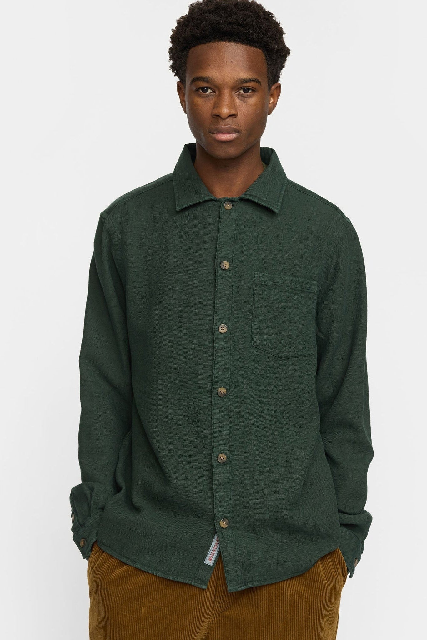REVOLUTION - 3997 Casual Overshirt - Darkgreen - BACKYARD