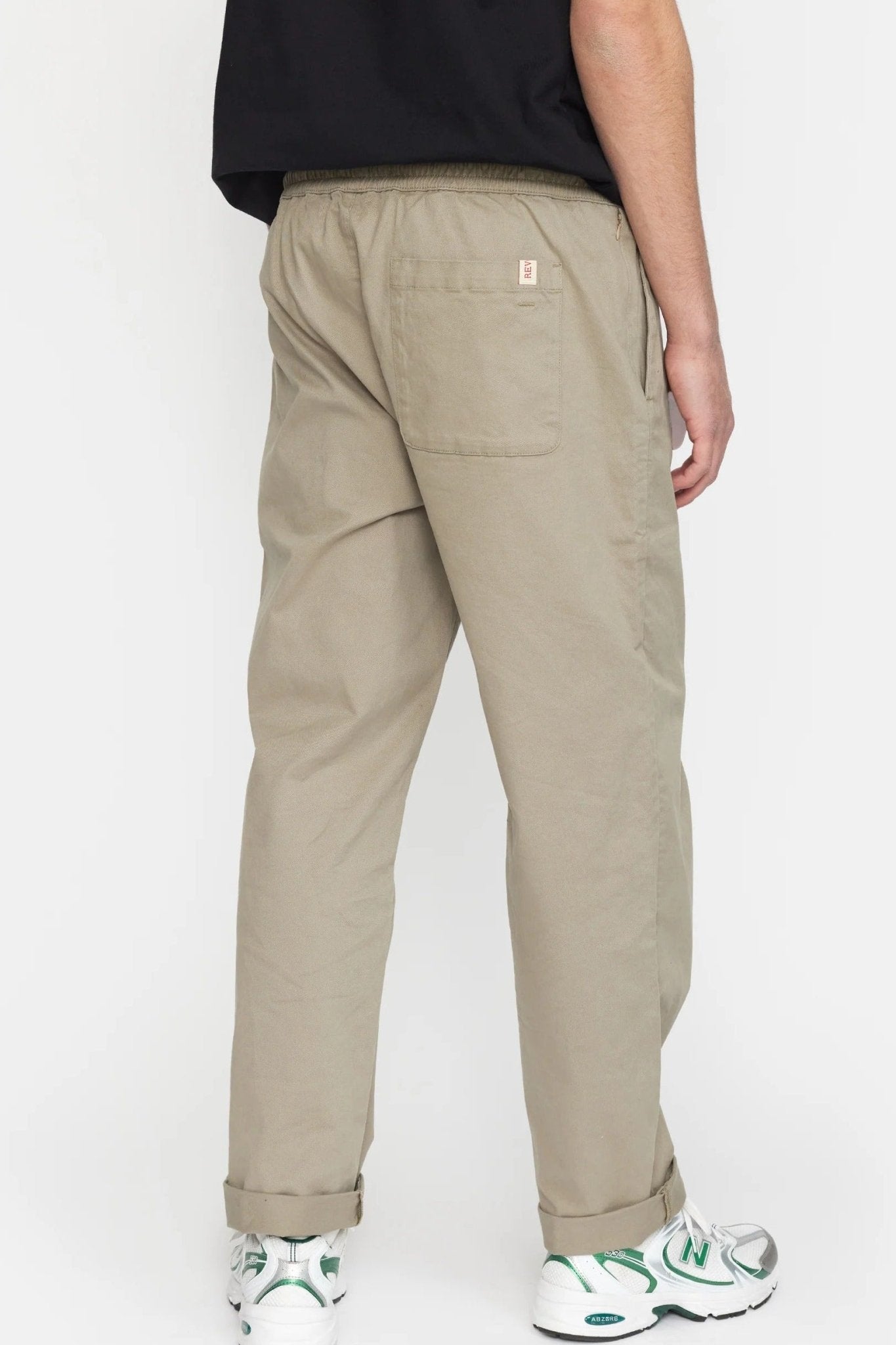 REVOLUTION-5871 Casual Trousers-Grey-BACKYARD