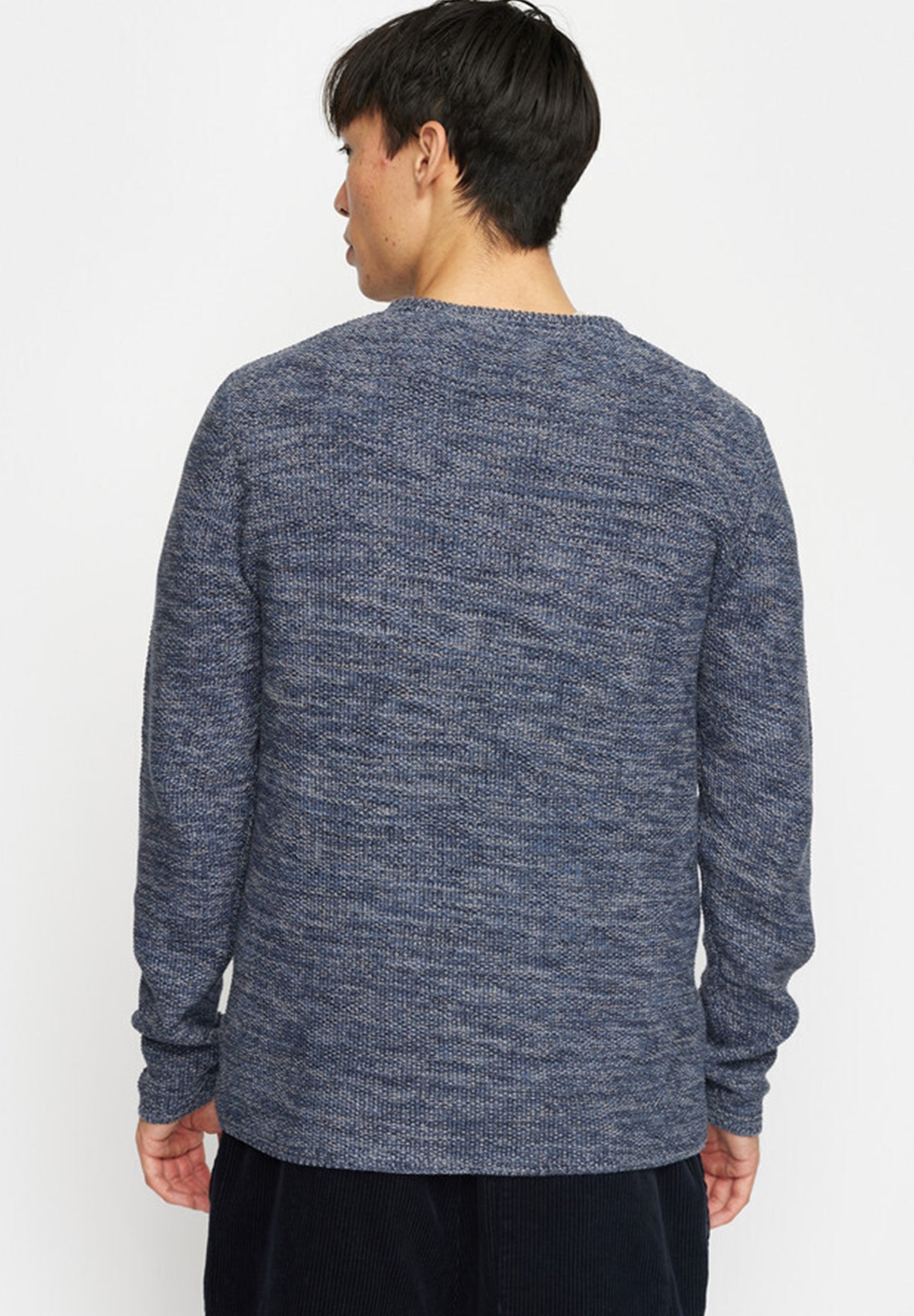 REVOLUTION - 6009 Knit Sweater - Dustblue - BACKYARD