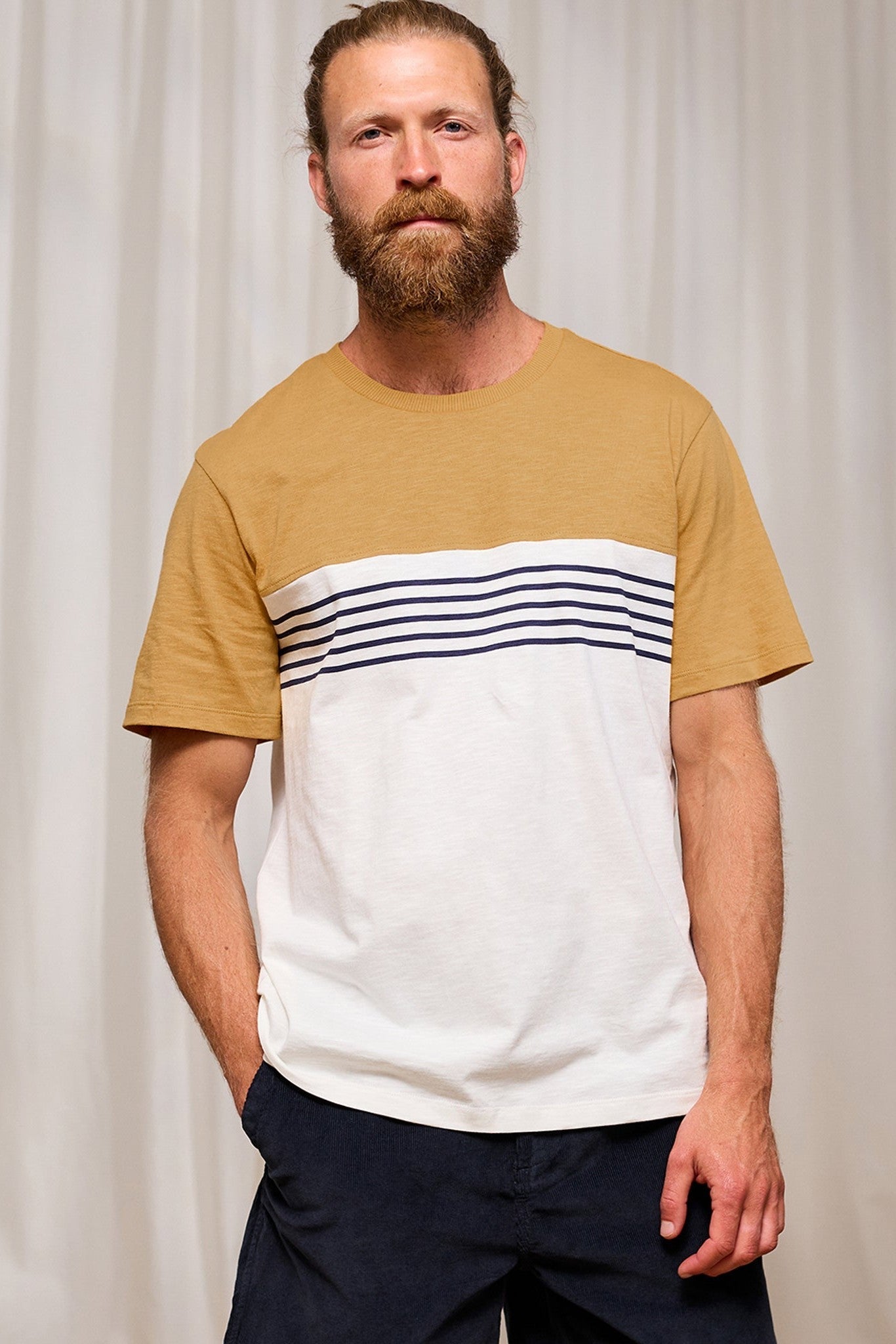 TWOTHIRDS - Plavi - Ecru Mustard - BACKYARD