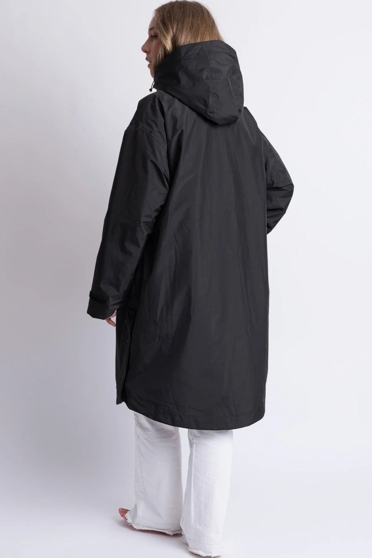 VIVI MARI-Rain Parka-Black Black-BACKYARD