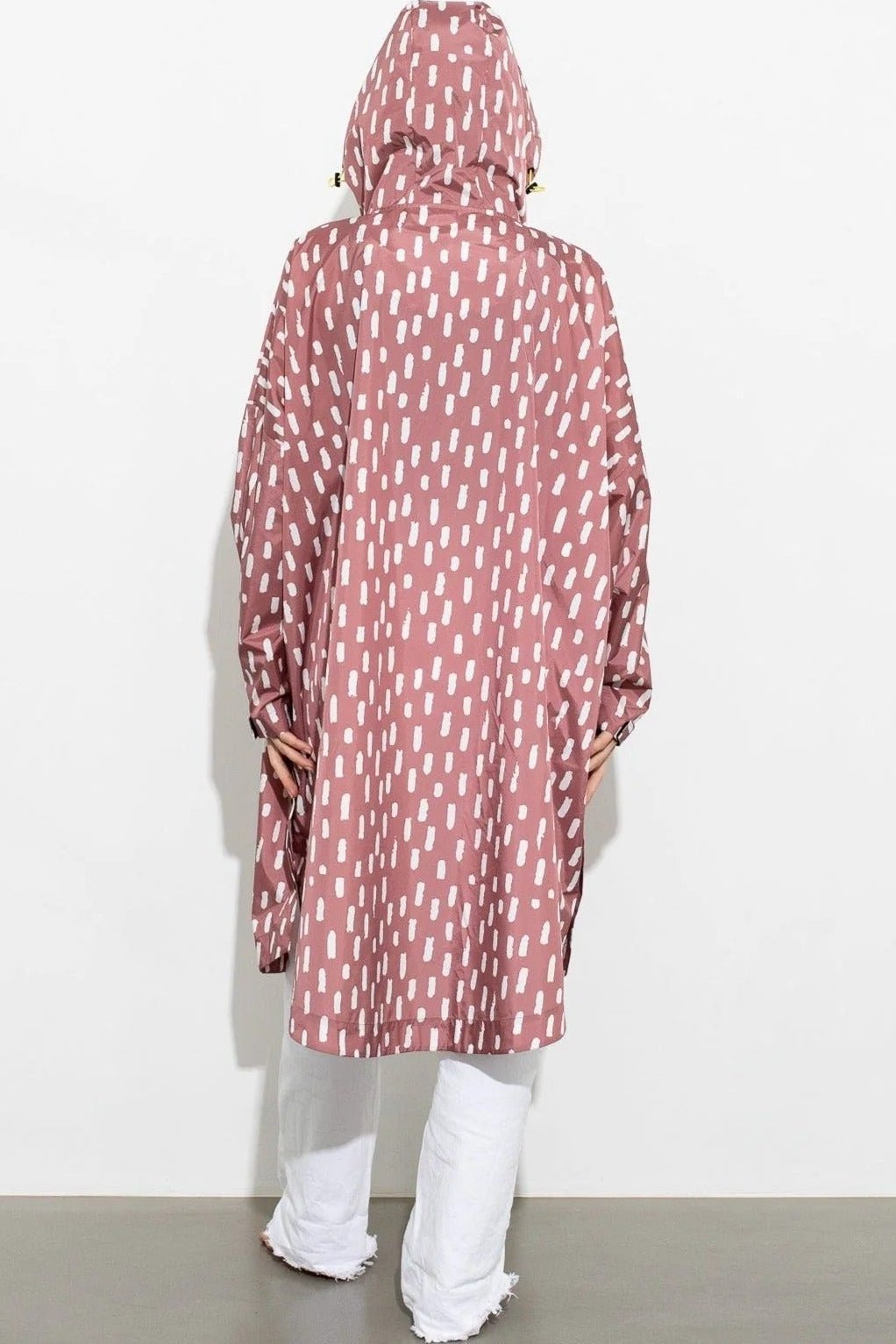VIVI MARI-Raincoat Drops-Mauve White-BACKYARD