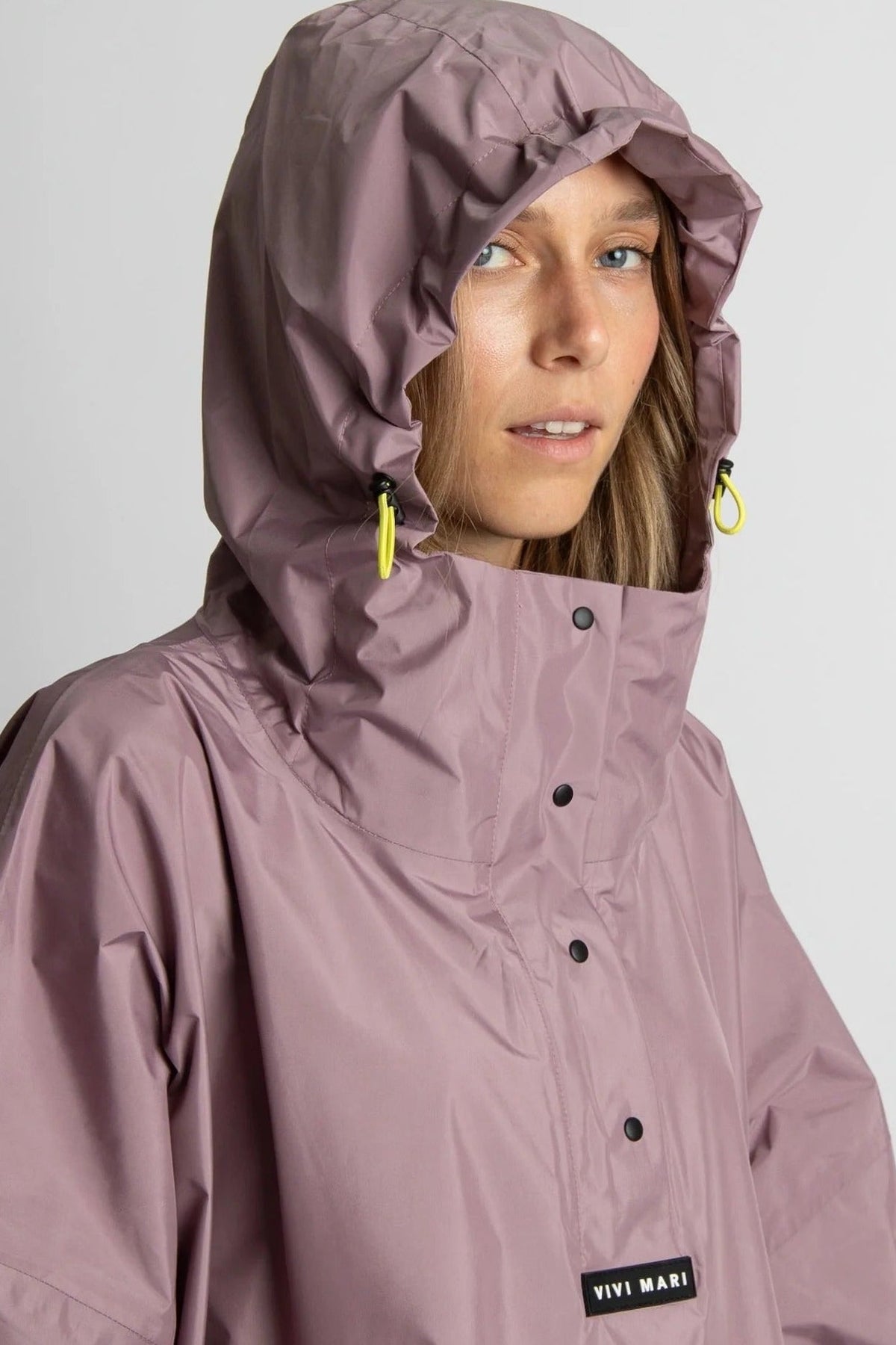 VIVI MARI-Raincoat Solid-Ash Plum-BACKYARD