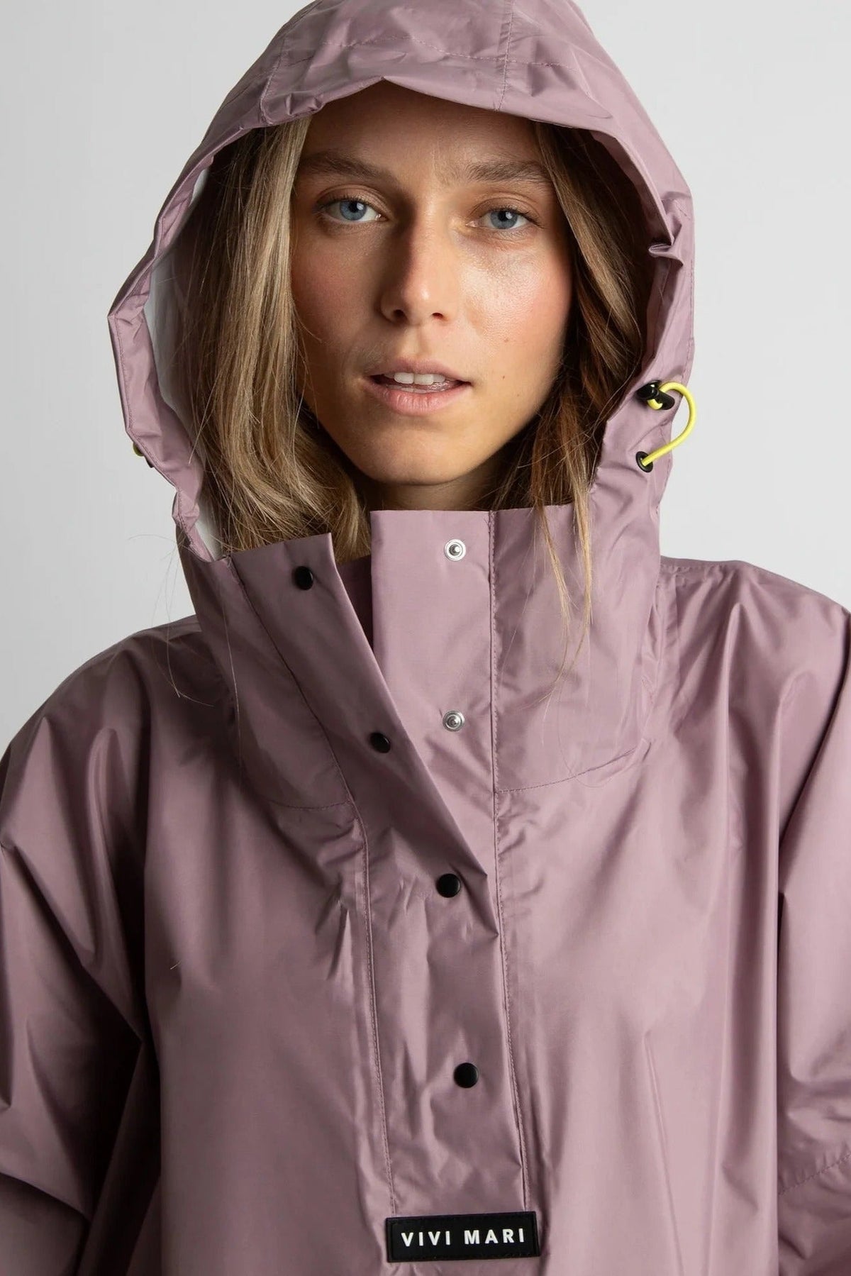 VIVI MARI-Raincoat Solid-Ash Plum-BACKYARD