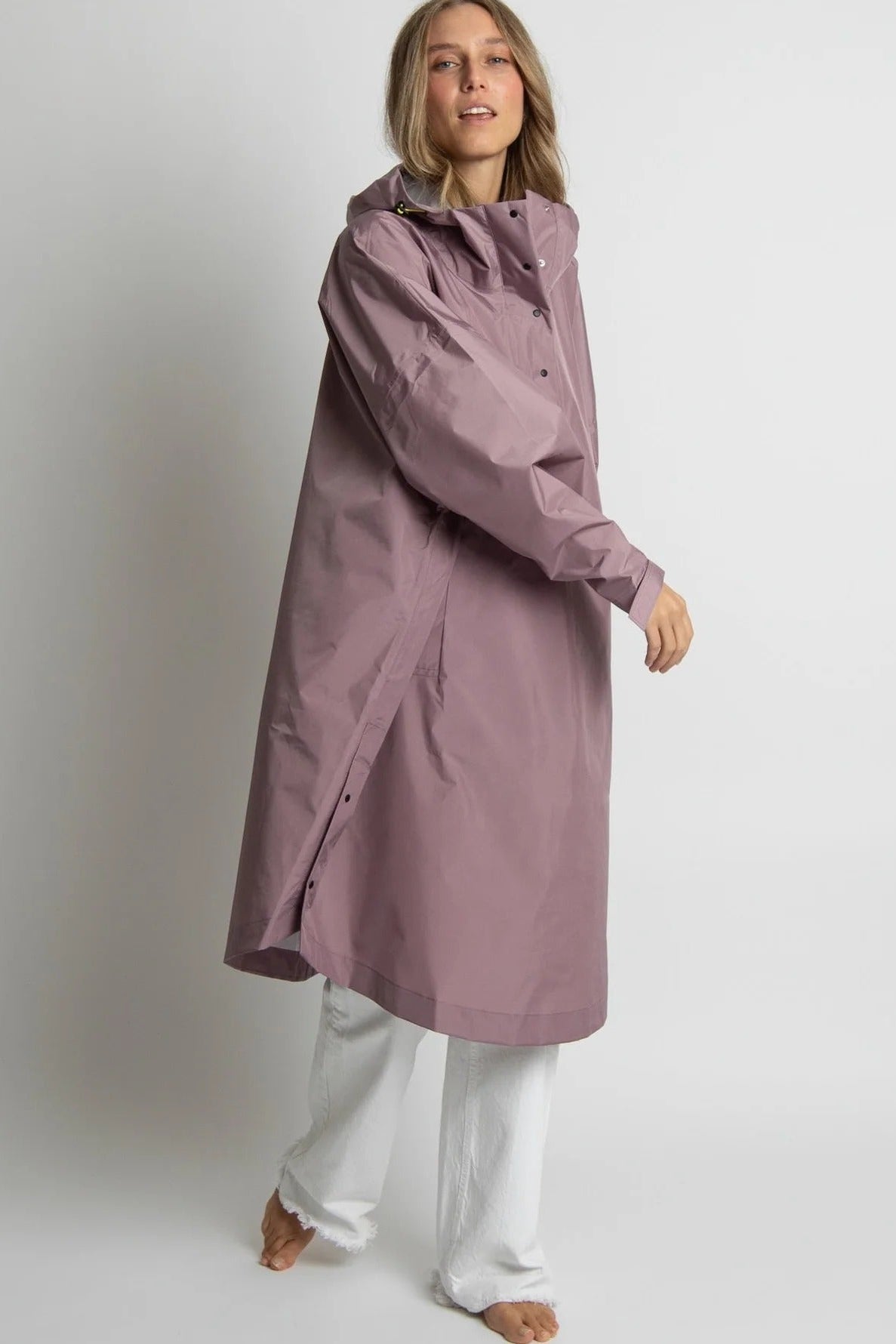VIVI MARI-Raincoat Solid-Ash Plum-BACKYARD