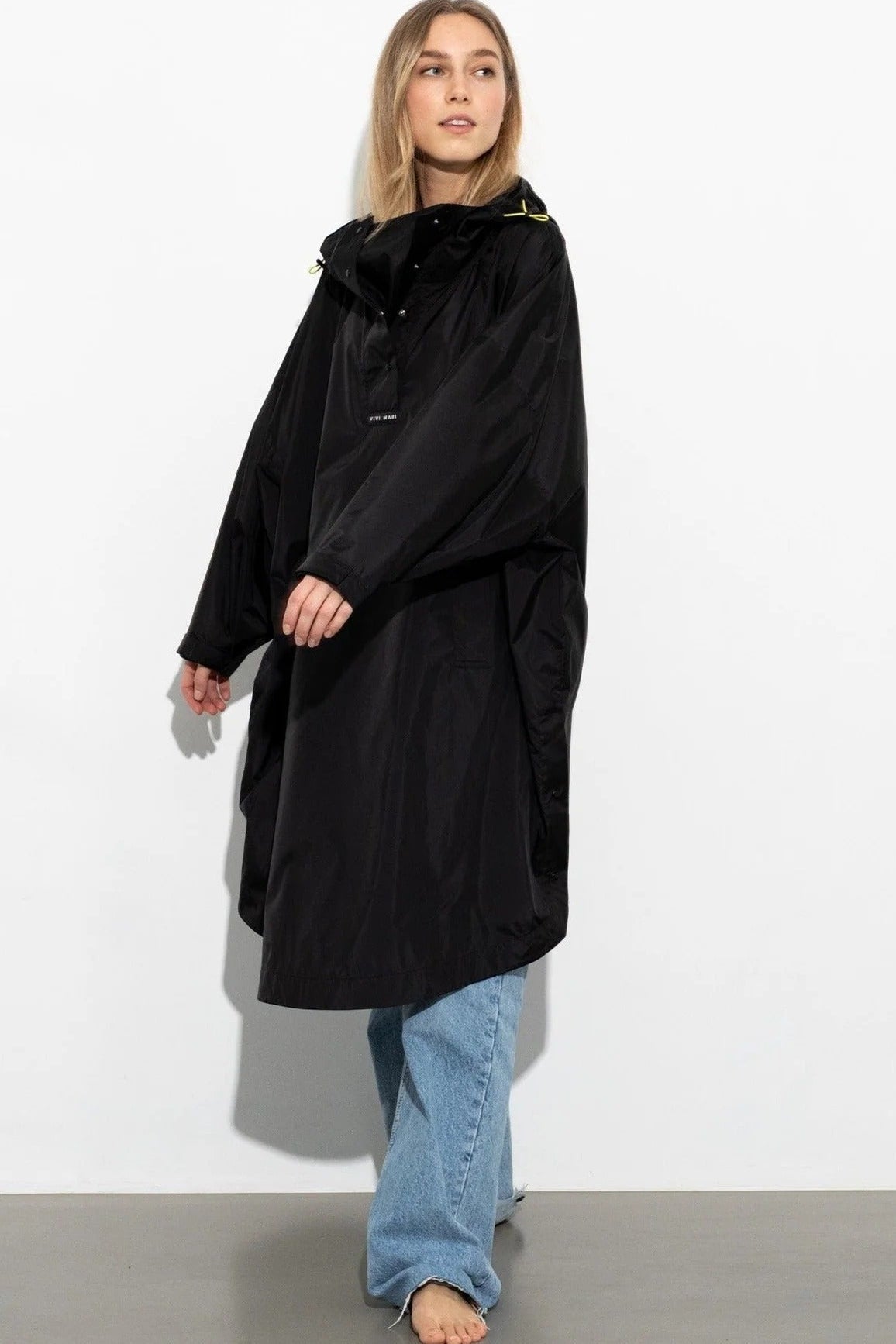 VIVI MARI-Raincoat Solid-Black-BACKYARD