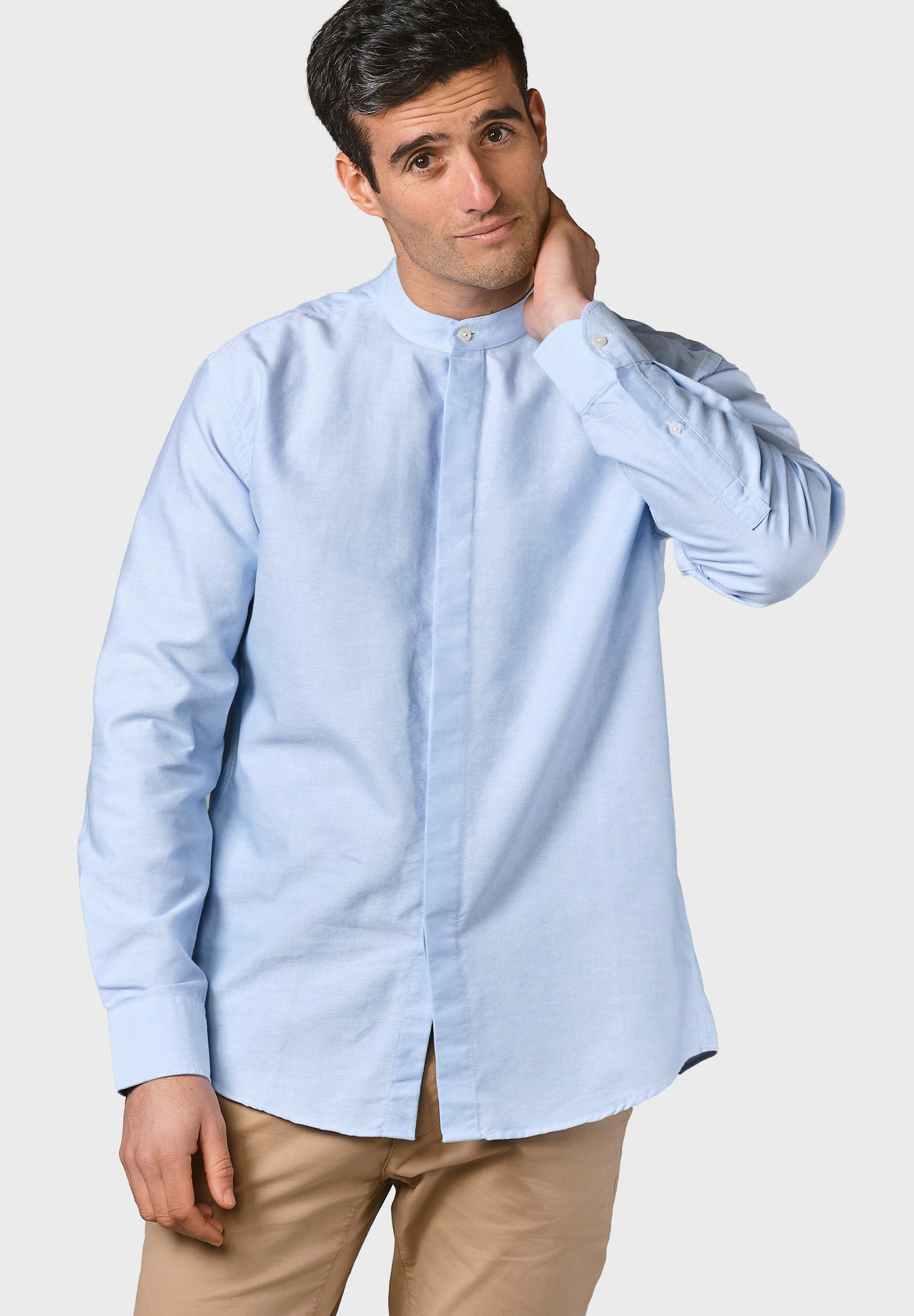 KLITMOLLER COLLECTIVE - Simon Shirt - Blue Melange - BACKYARD