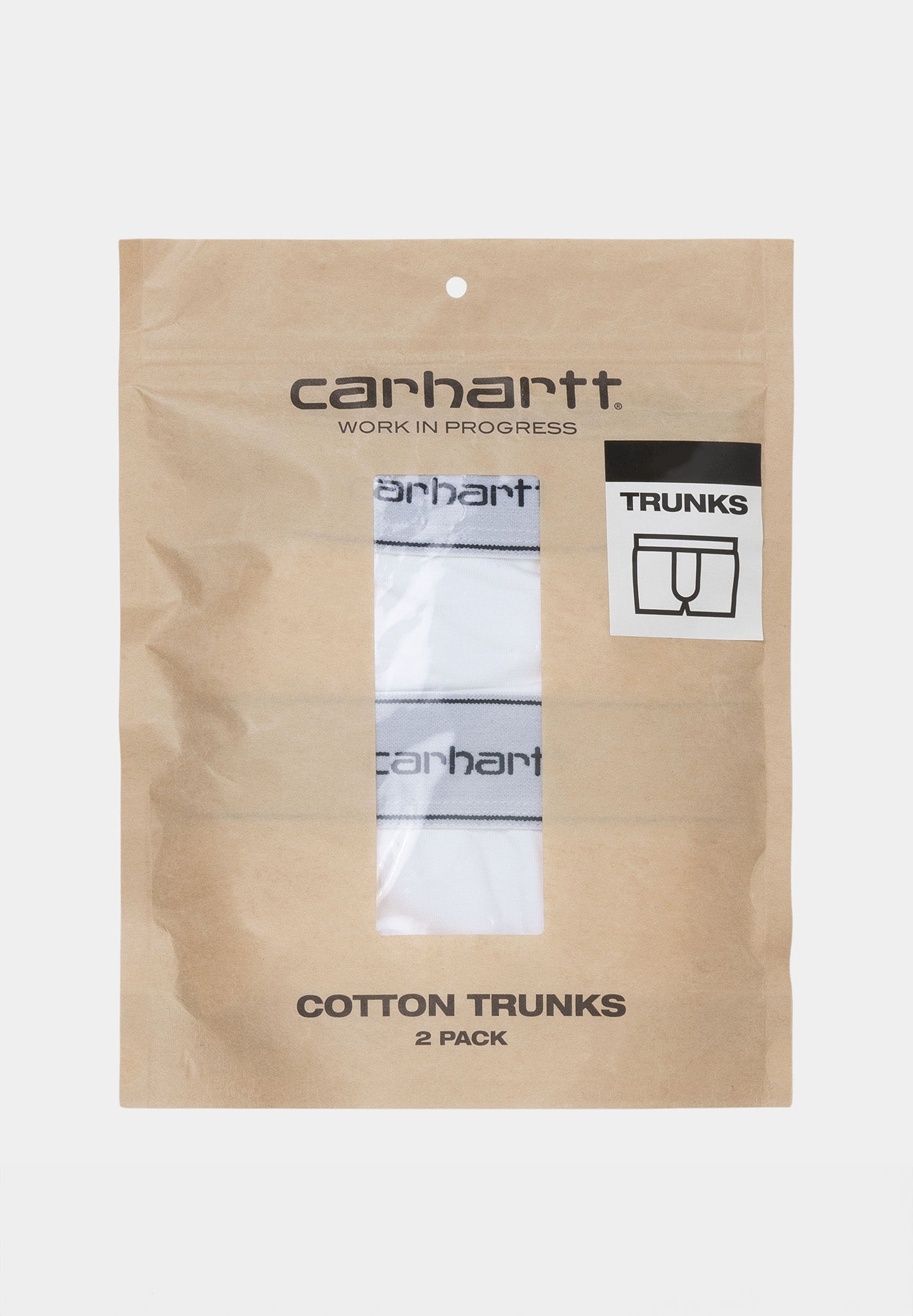 CARHARTT WIP - Cotton Trunks 2 - Pack - White + White - BACKYARD