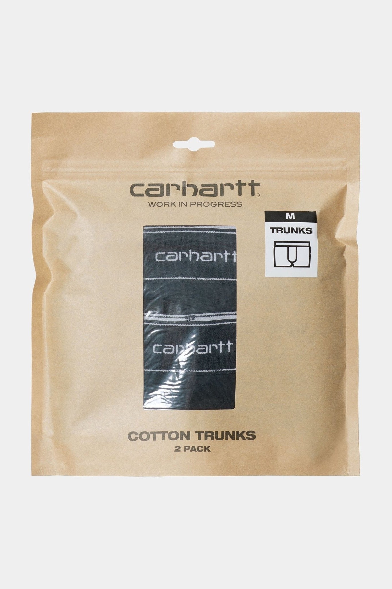 CARHARTT WIP - Cotton Trunks 2 - Pack - Black + Black - BACKYARD