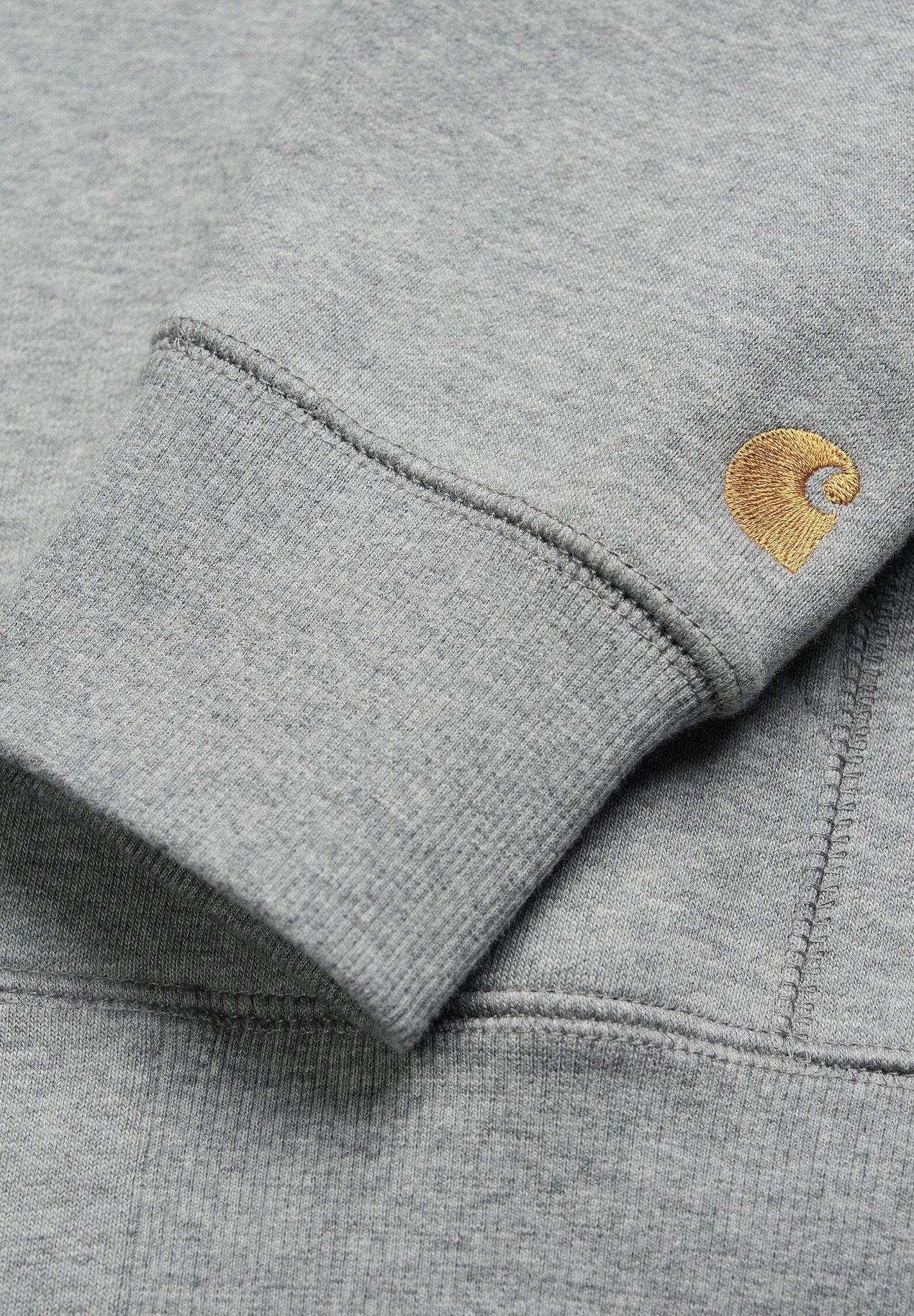 CARHARTT WIP - Hooded Chase Jacket - Grey Heather Gold - BACKYARD