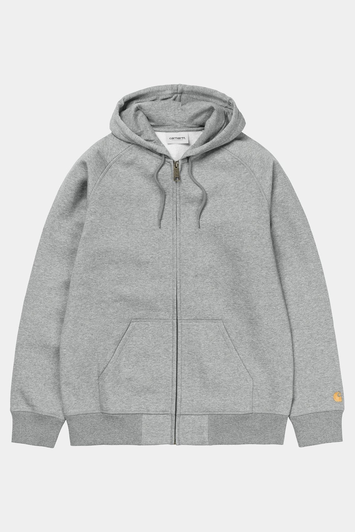 CARHARTT WIP - Hooded Chase Jacket - Grey Heather Gold - BACKYARD