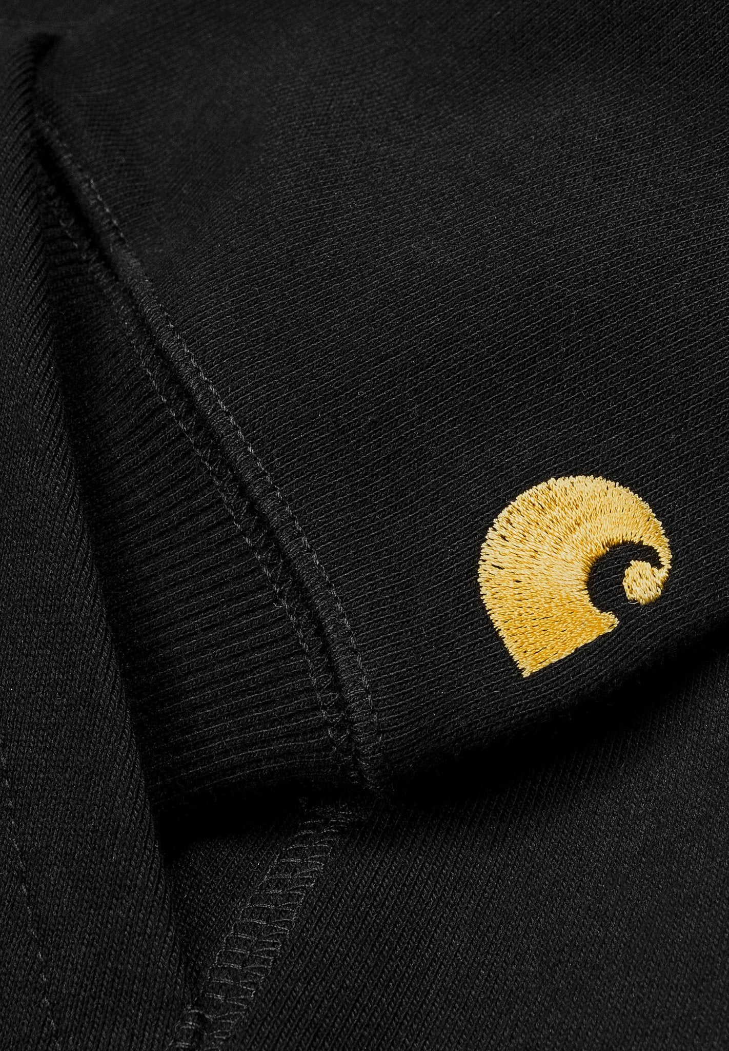 CARHARTT WIP - Hooded Chase Sweat - Black Gold - BACKYARD