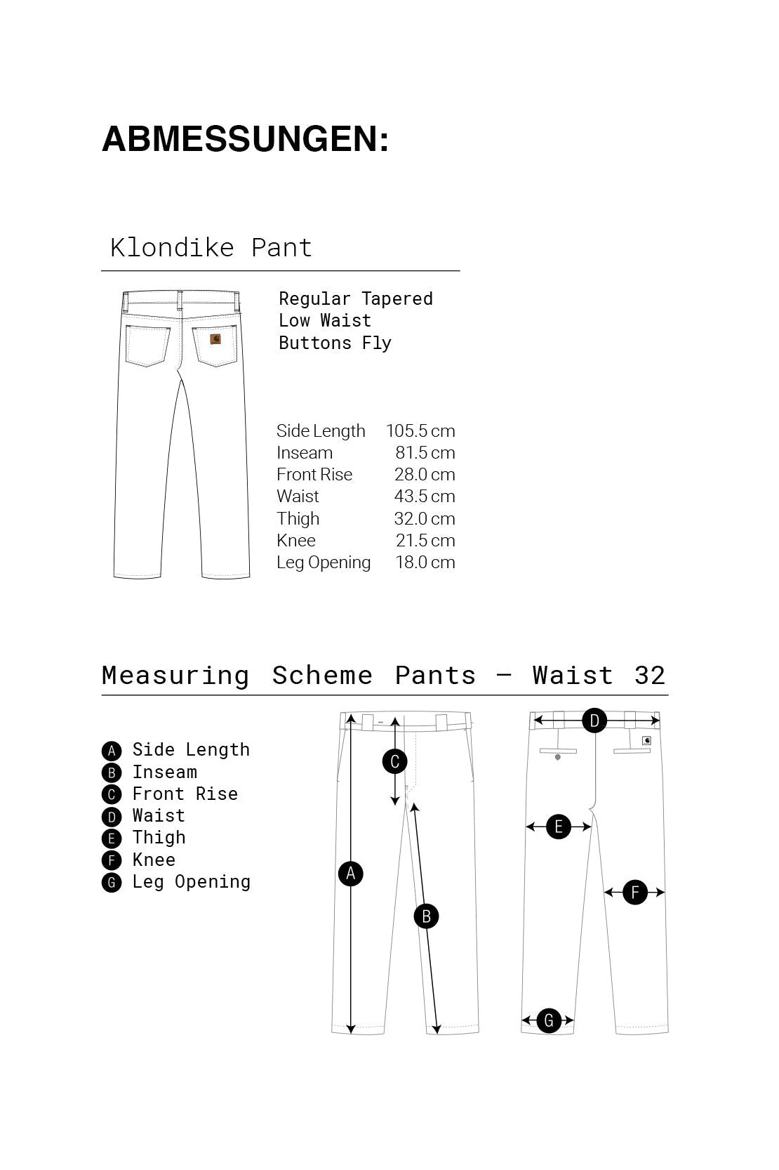 CARHARTT WIP - Klondike Pant - Blue One wash - BACKYARD