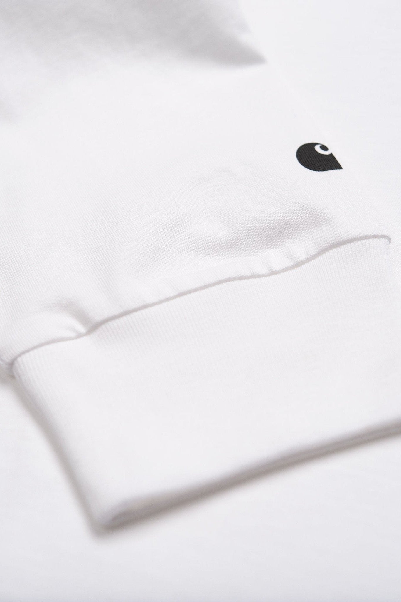 CARHARTT WIP - L/S Base T-Shirt - White Black - BACKYARD