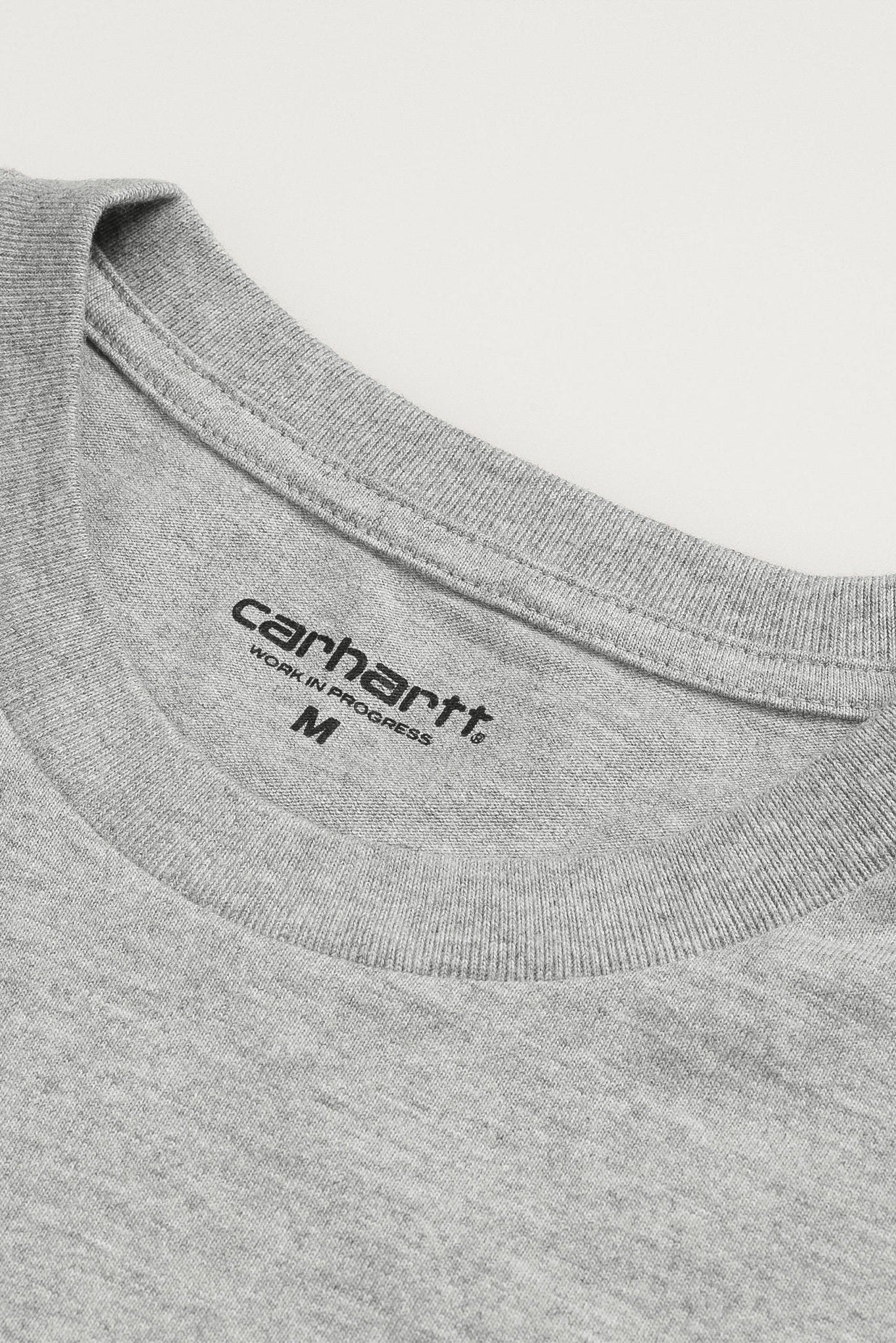 CARHARTT WIP - L/S Chase T-Shirt - Grey Heather Gold - BACKYARD