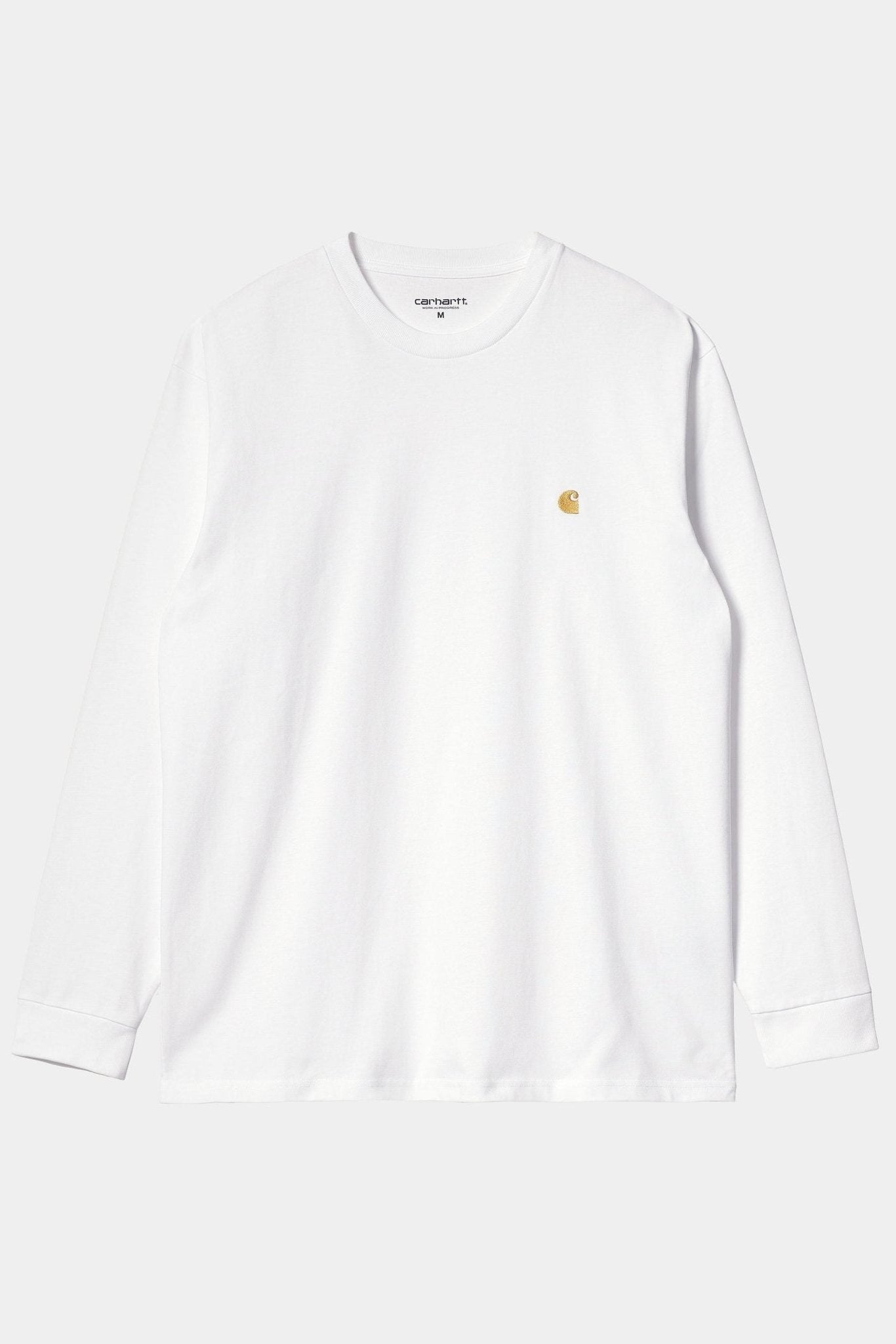 CARHARTT WIP - L/S Chase T-Shirt - White Gold - BACKYARD