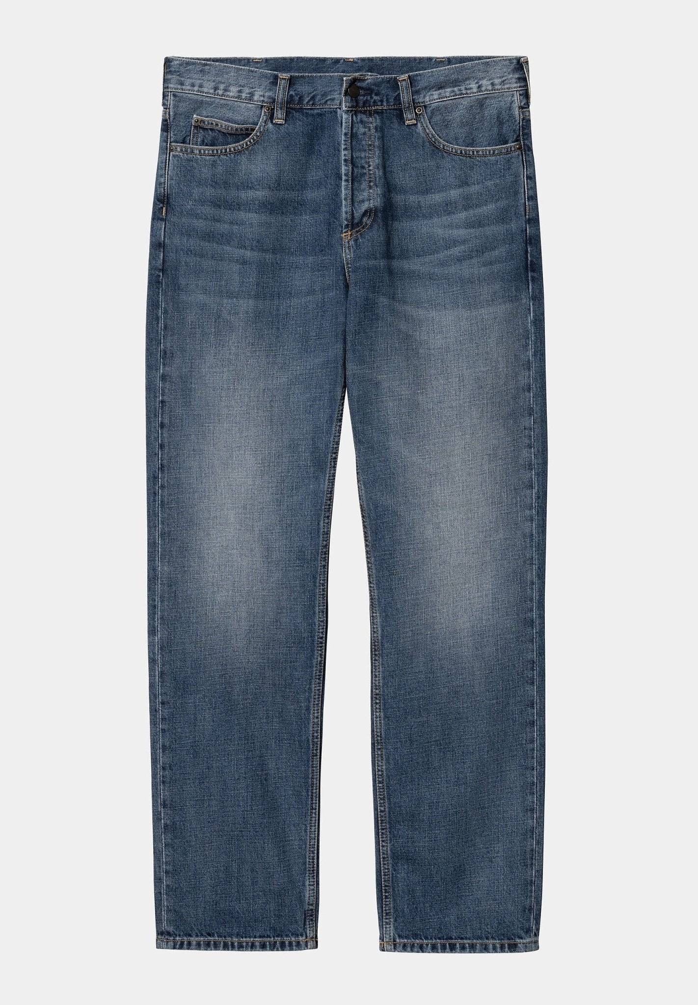 CARHARTT WIP - Marlow Pant - Blue Dark Used Wash - BACKYARD