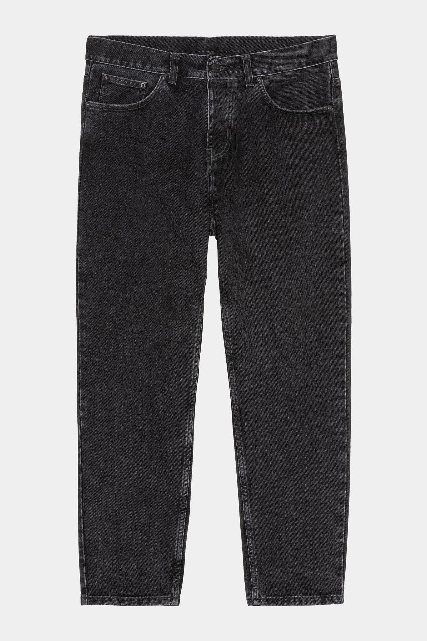 CARHARTT WIP - Newel Pant - Black Stone Washed - BACKYARD