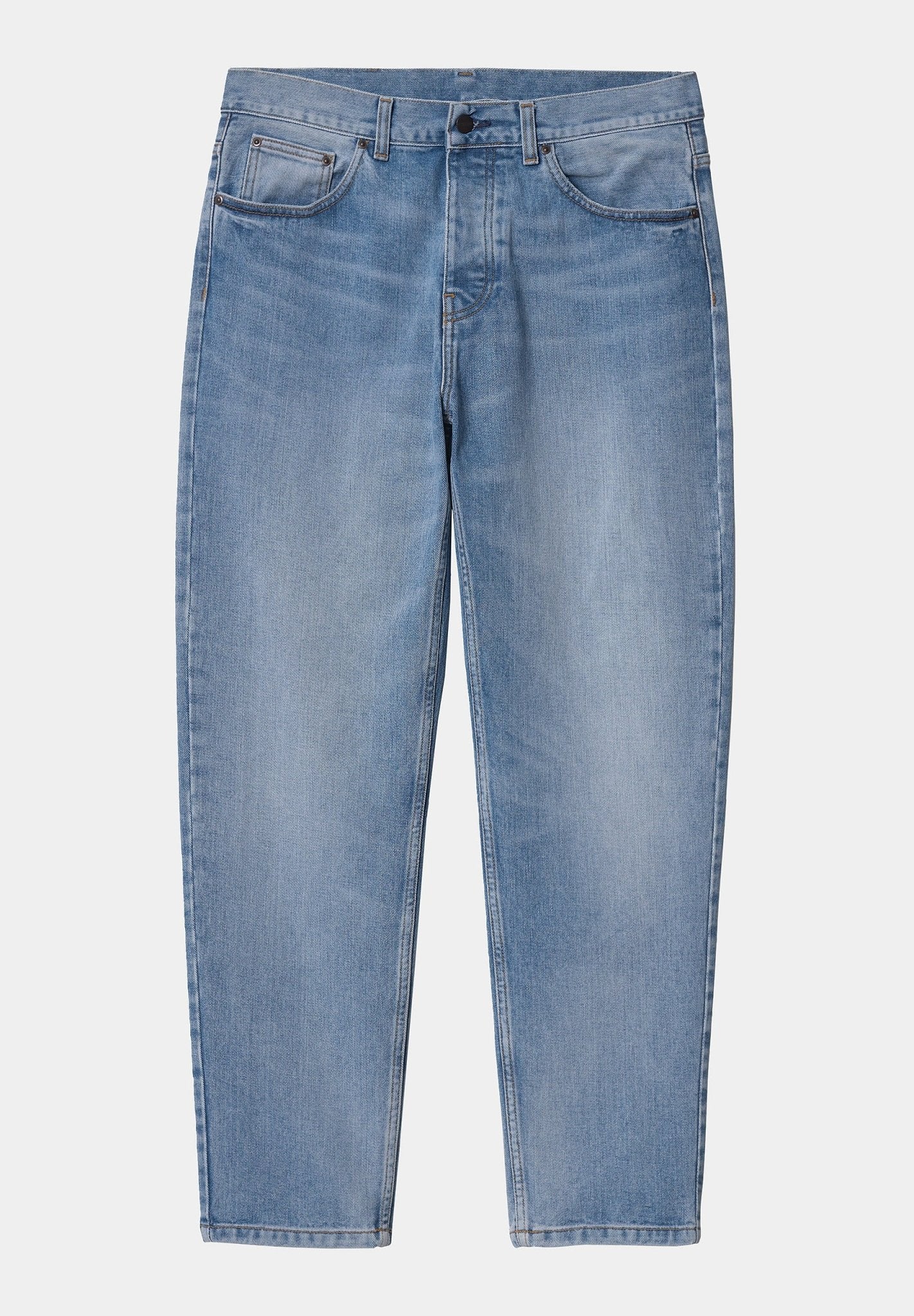 CARHARTT WIP - Newel Pant - Blue Light Used Wash - BACKYARD