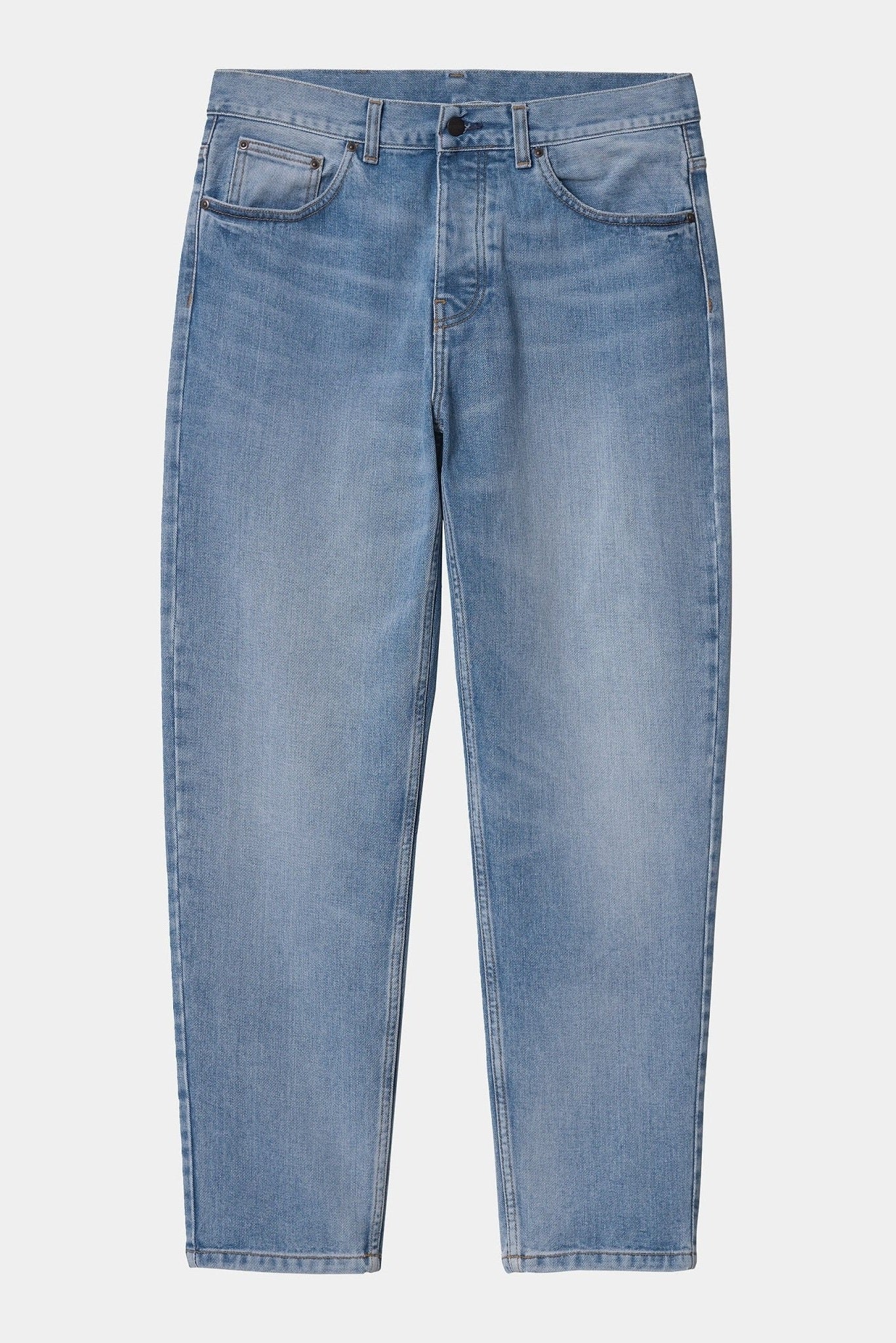 CARHARTT WIP - Newel Pant - Blue Light Used Wash - BACKYARD