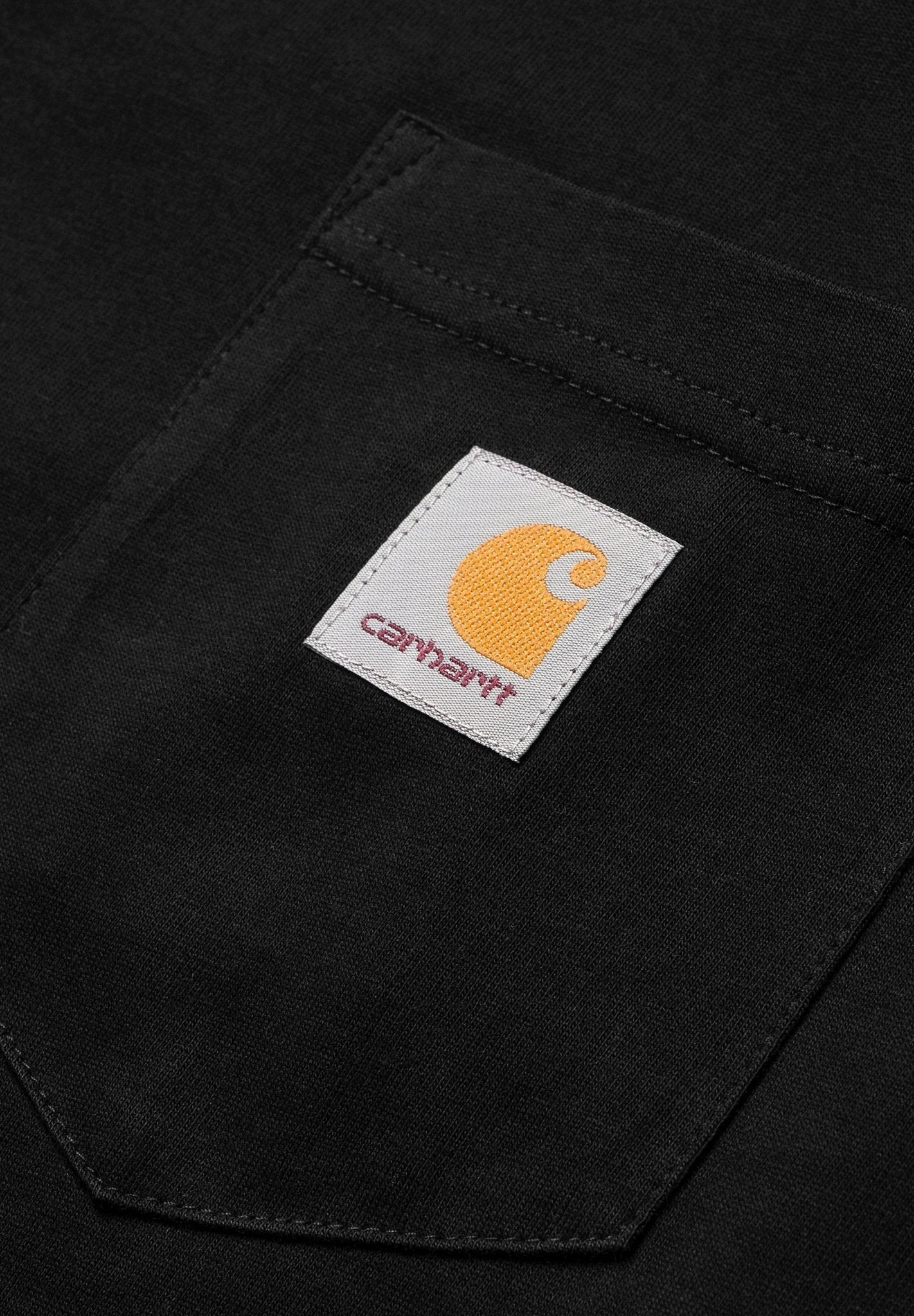 CARHARTT WIP - S/S Pocket T-Shirt - Black - BACKYARD