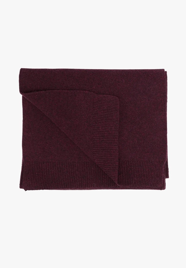 COLORFUL STANDARD - Merino Wool Scarf - Oxblood Red - BACKYARD