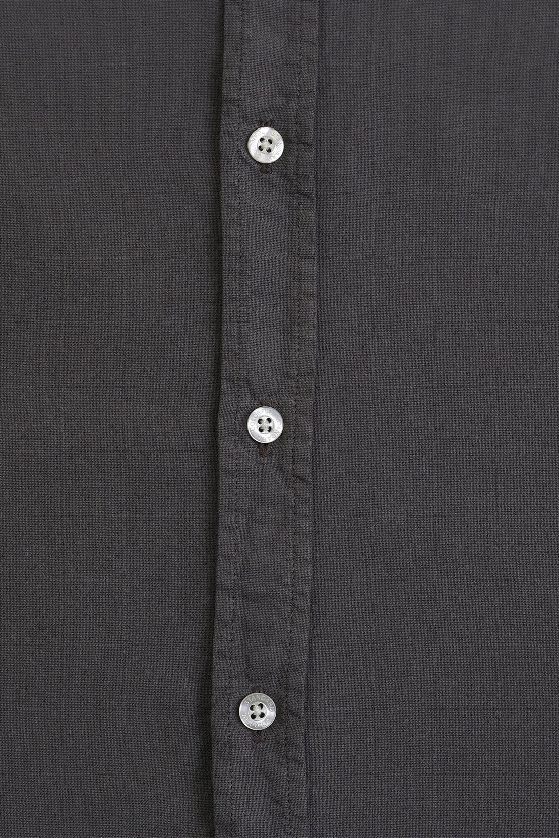 COLORFUL STANDARD - Organic Button Down Shirt - Lava Grey - BACKYARD