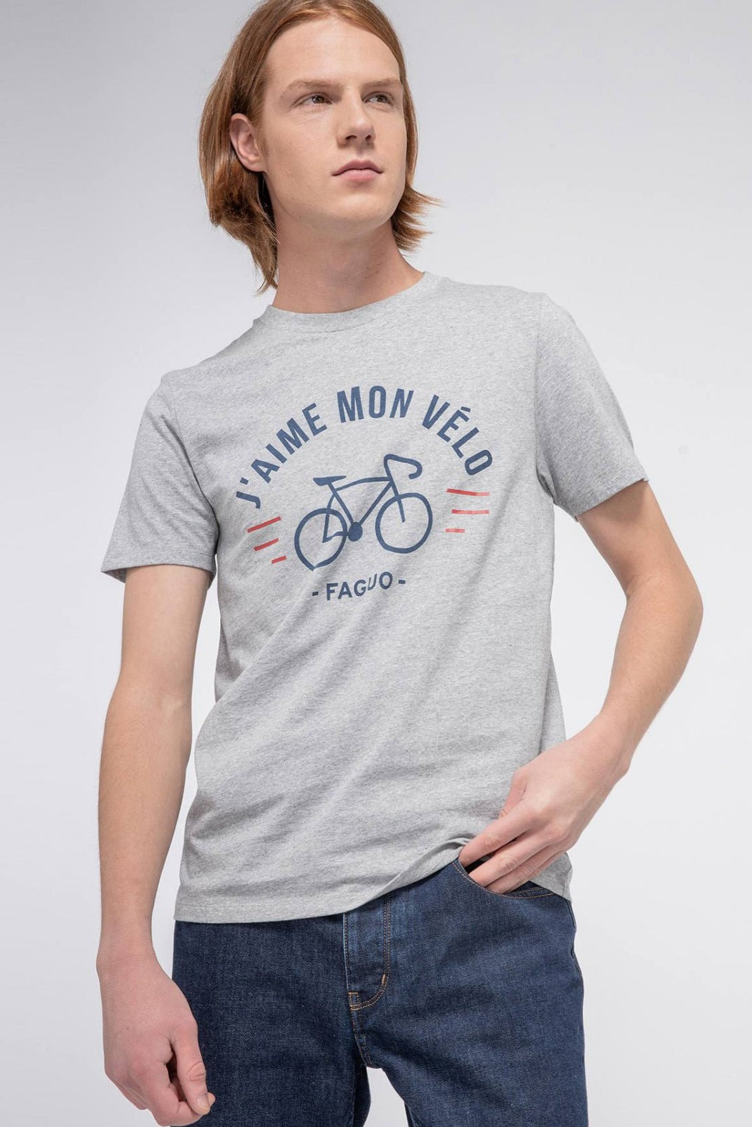 FAGUO - Arcy T-Shirt Cotton - Grey - BACKYARD