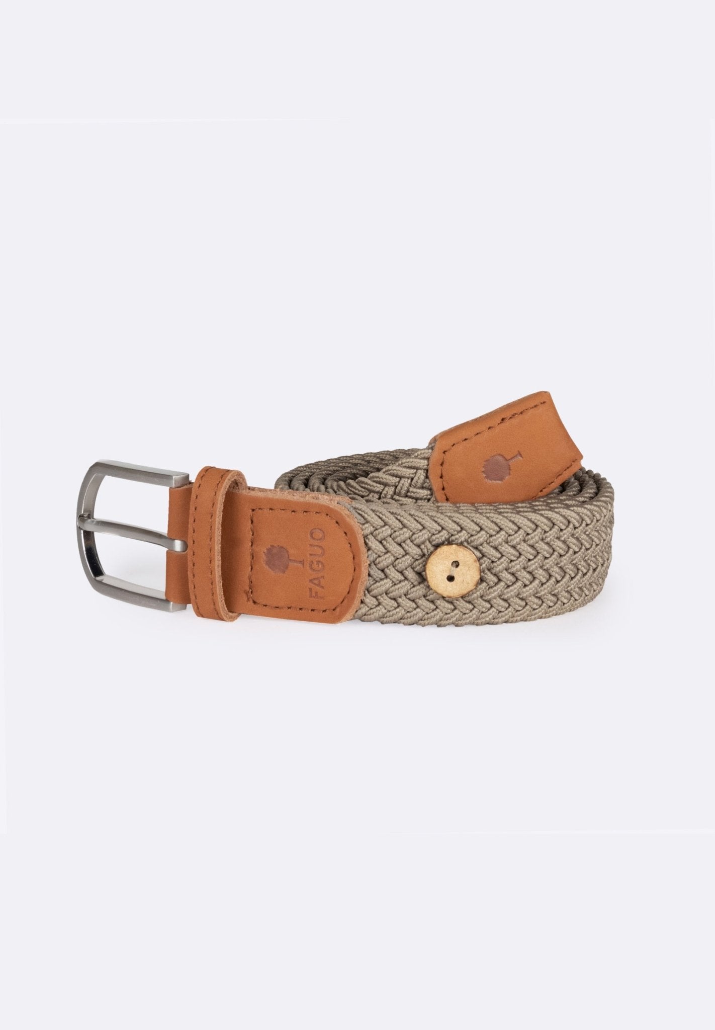 FAGUO - Belt Syn Woven - Beige 01 - BACKYARD