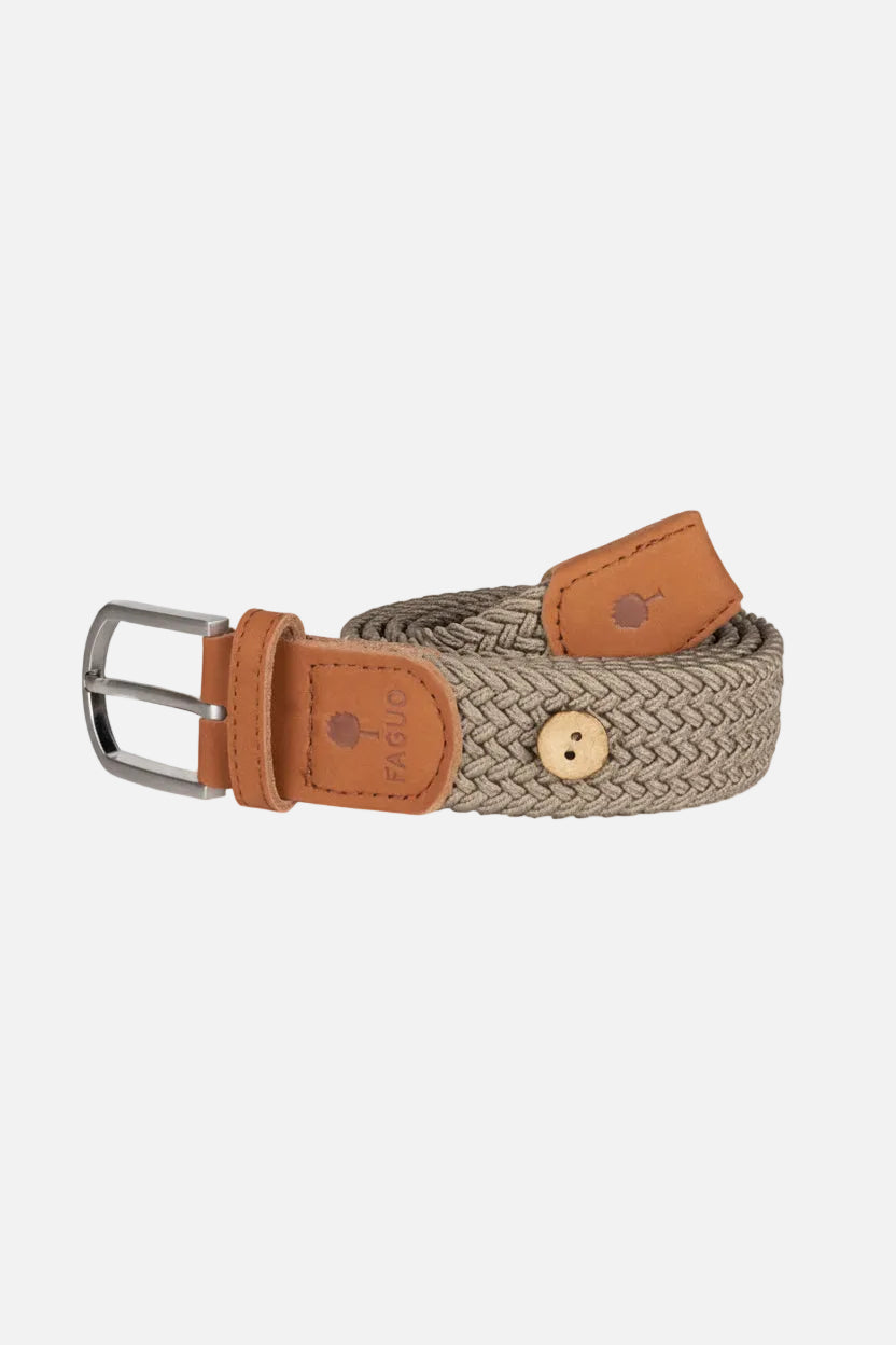 FAGUO - Belt Syn Woven - Beige 01 - BACKYARD