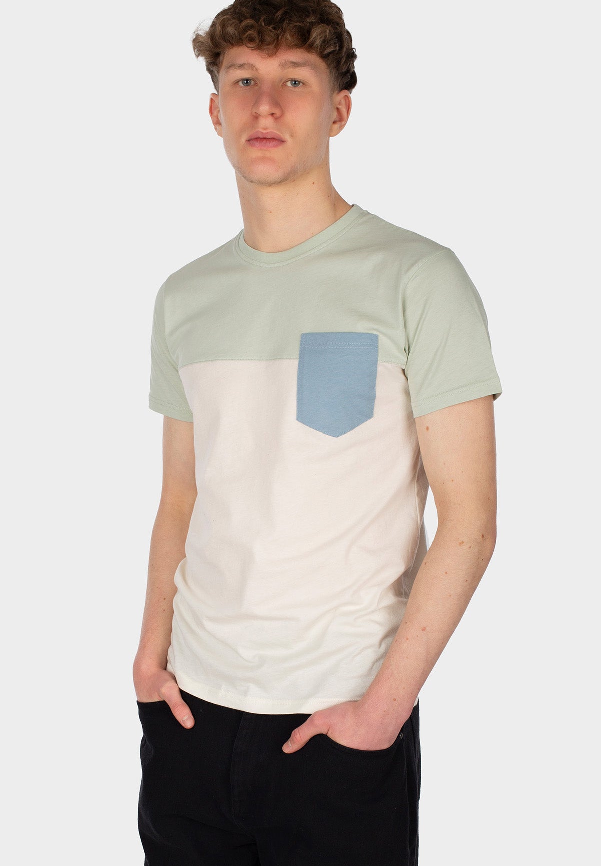IRIEDAILY - Block Pocket Tee - Undyed - BACKYARD