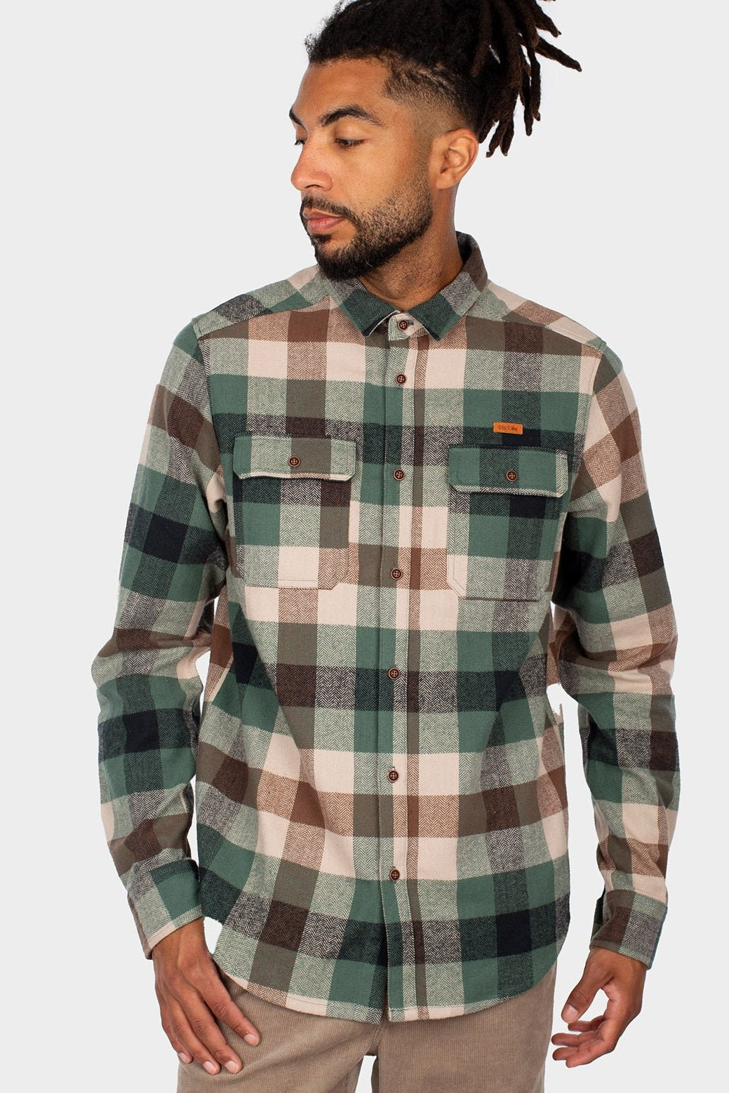 IRIEDAILY - Lumber Fella Shirt - Jungle Green - BACKYARD