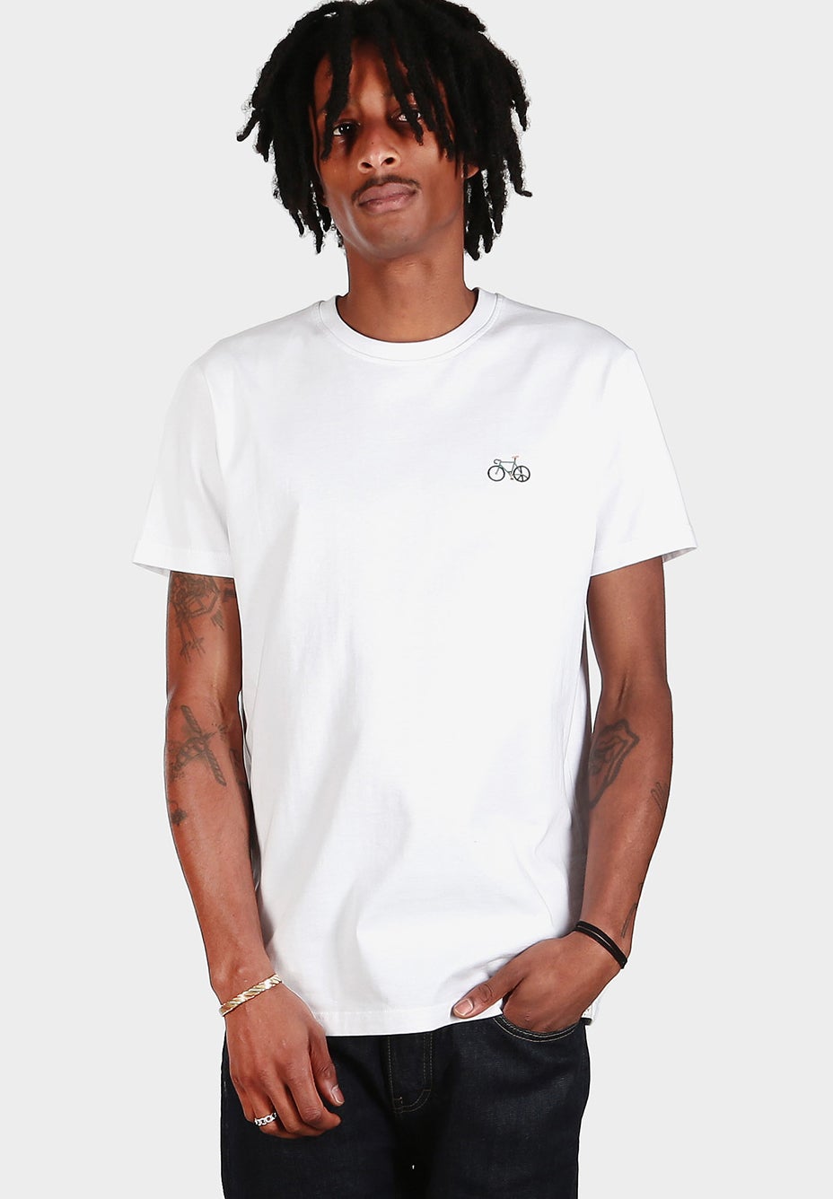 IRIEDAILY - Peaceride Emb Tee - White - BACKYARD