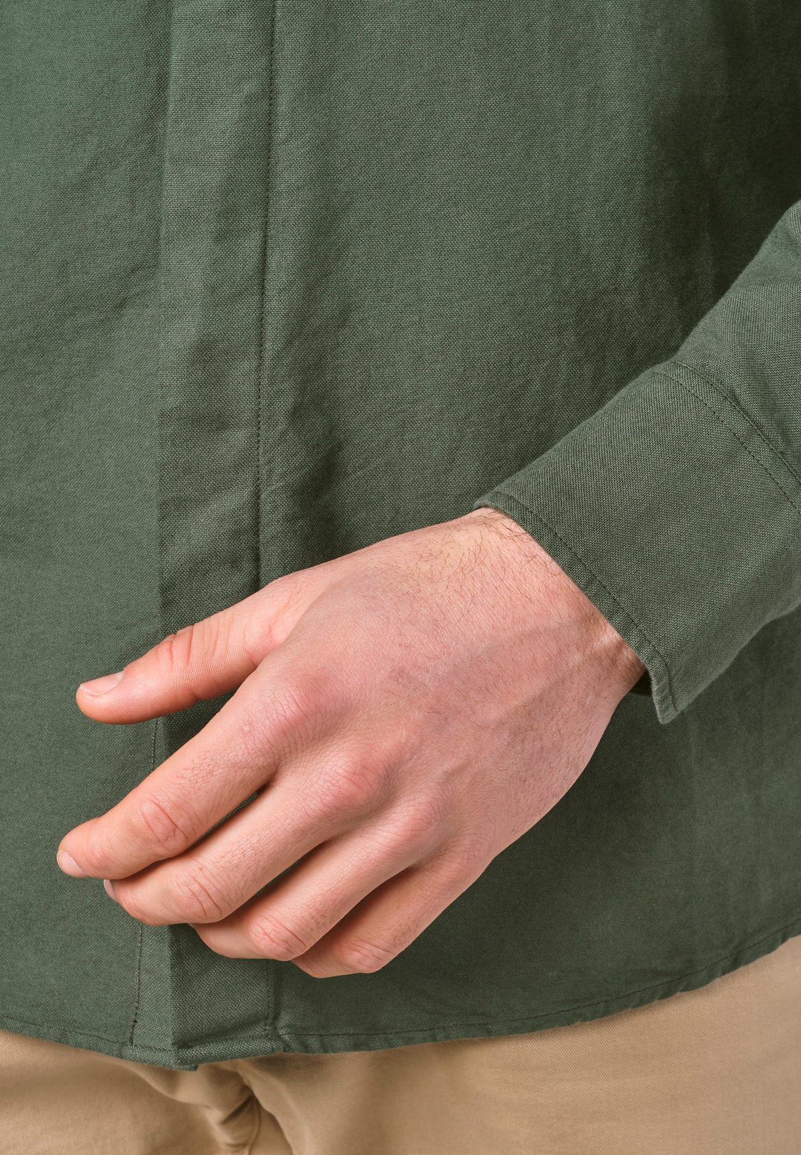 KLITMOLLER COLLECTIVE - Simon Shirt - Olive - BACKYARD