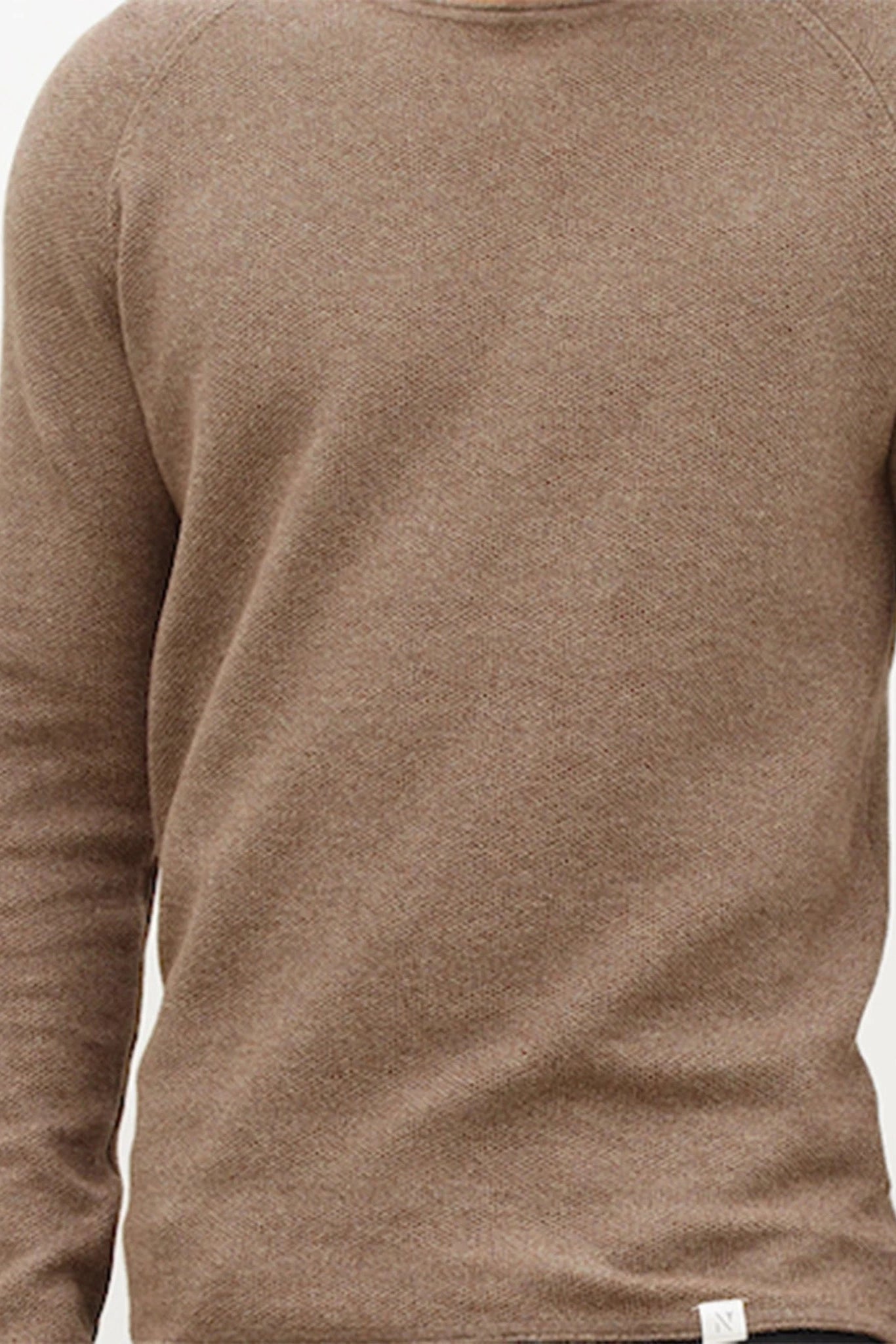 NOWADAYS - Honeycomb Crew Neck - Chicory Coffee - BACKYARD