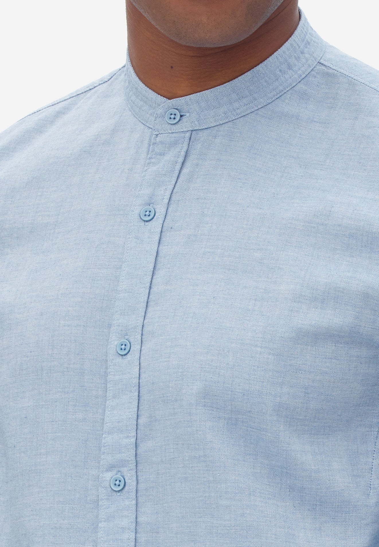 NOWADAYS - Oxford Melange Shirt - Zen Blue - BACKYARD