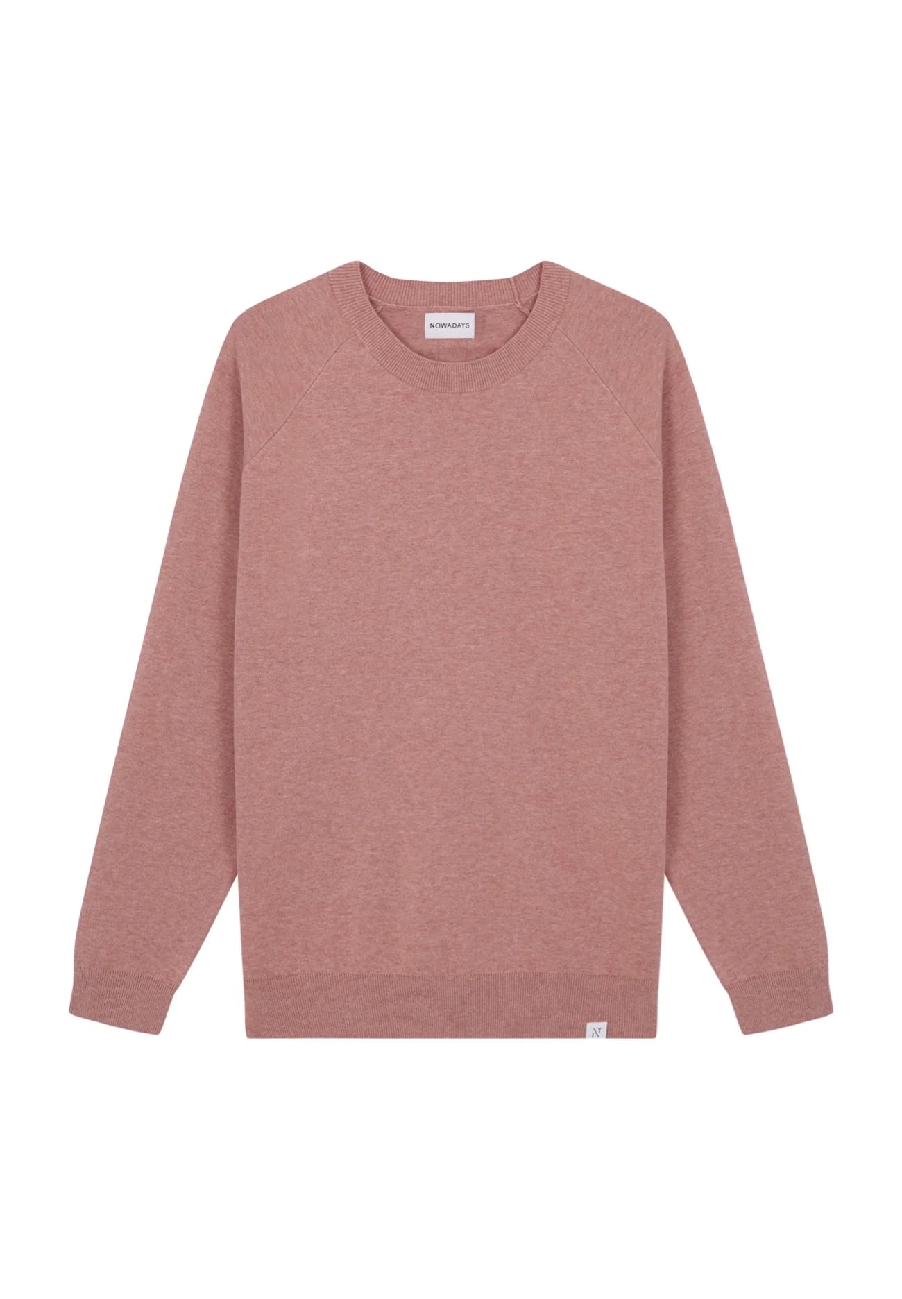 NOWADAYS - Signature Raglan Mouline Sweater - Ash Rose - BACKYARD