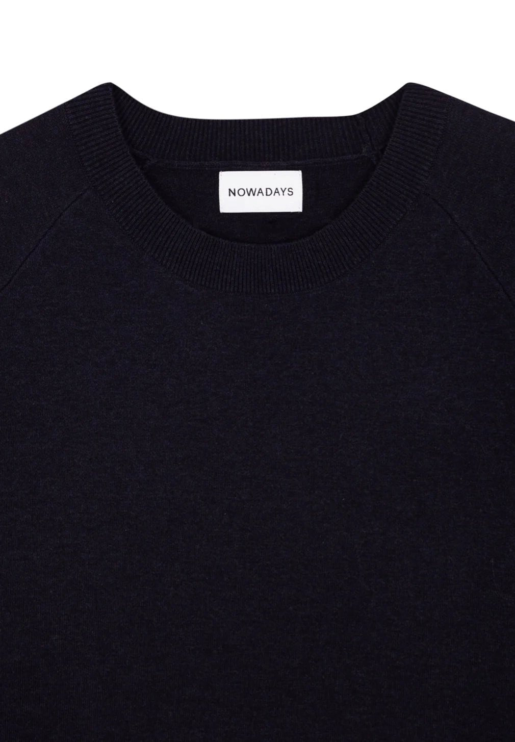 NOWADAYS - Signature Raglan Mouline Sweater - Sky Captain - BACKYARD