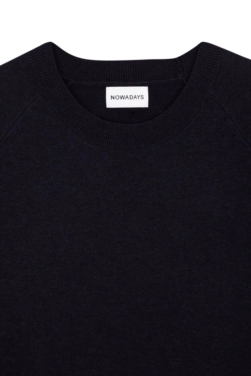 NOWADAYS - Signature Raglan Mouline Sweater - Sky Captain - BACKYARD