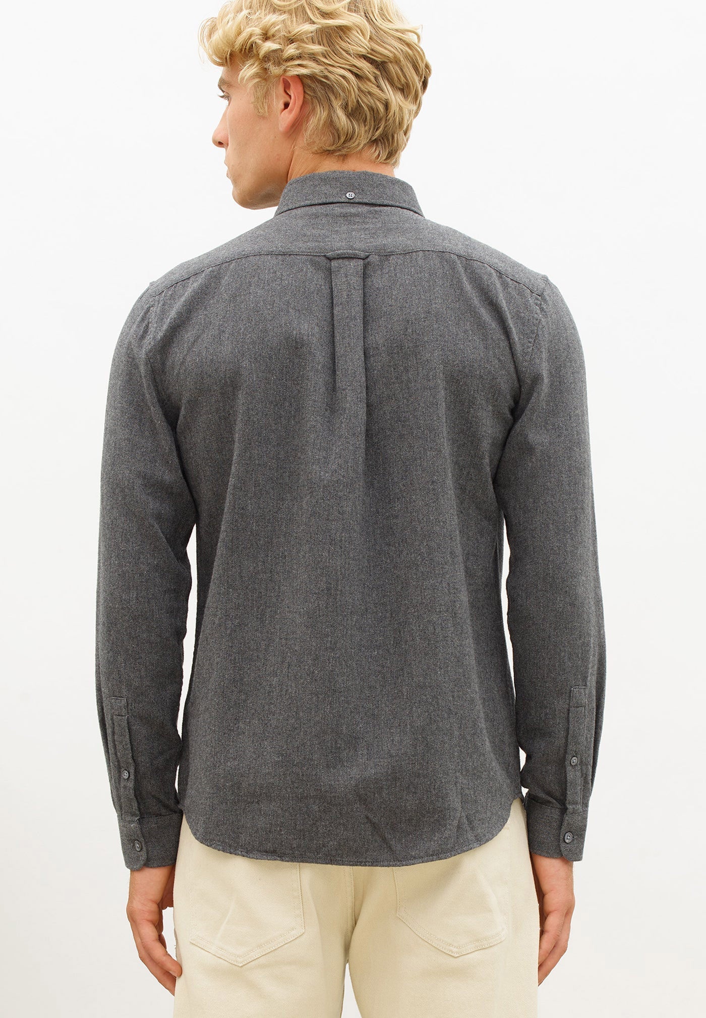 NOWADAYS - Soft Brushed Shirt - Anthra - BACKYARD