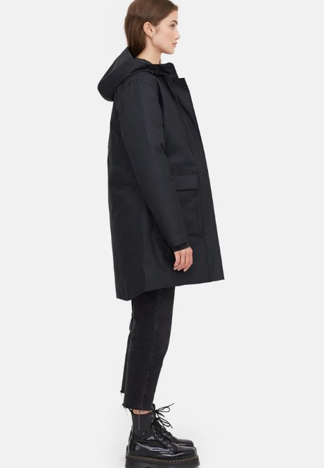 TENTREE - W Daily Parka - Jet Black - BACKYARD