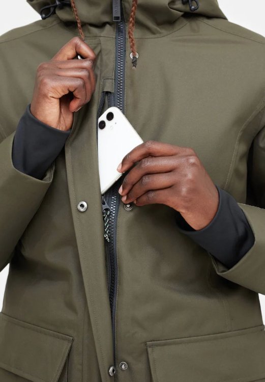 TENTREE - W Daily Parka - Black Olive Green - BACKYARD