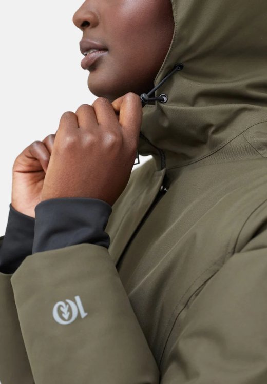 TENTREE - W Daily Parka - Black Olive Green - BACKYARD